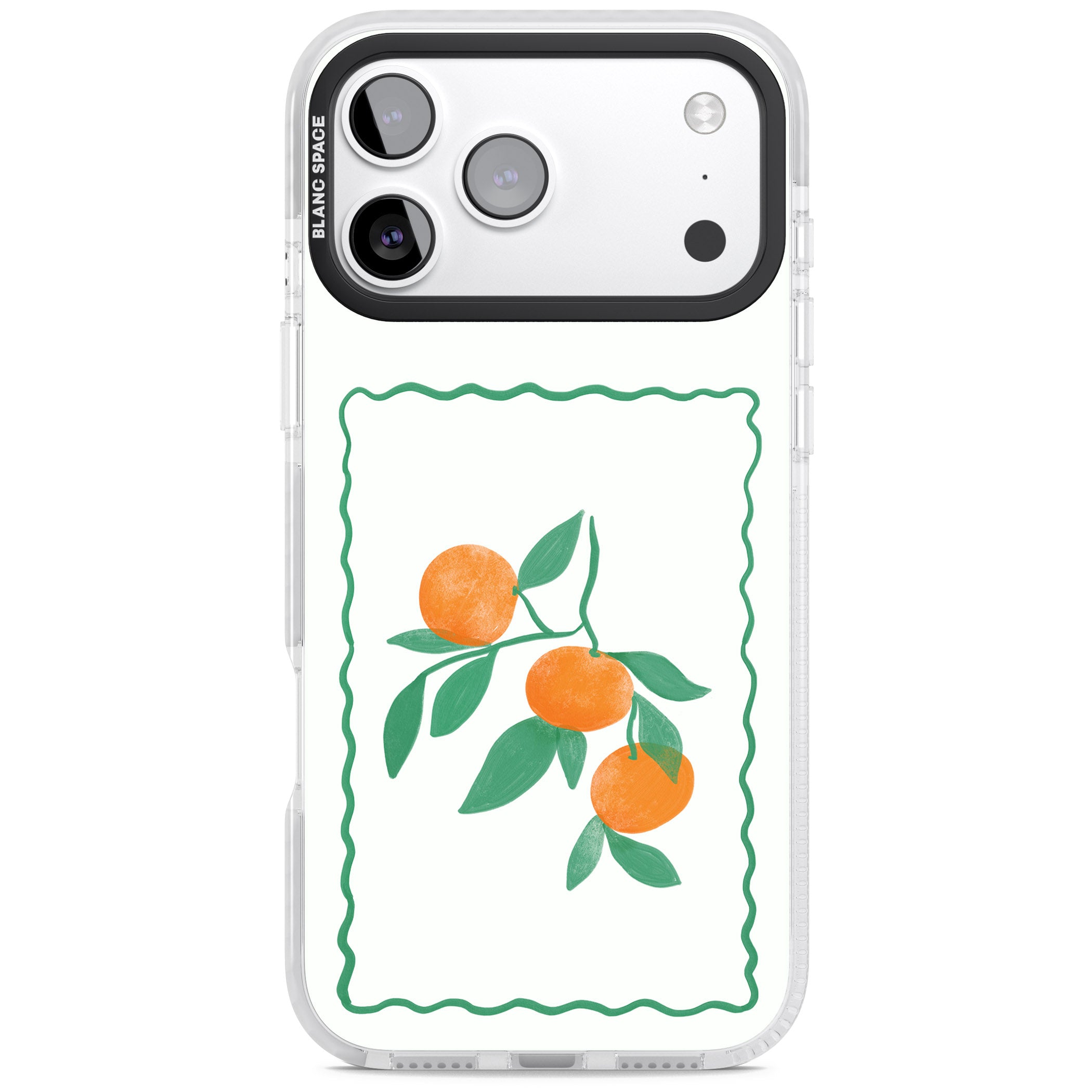Italian Oranges iPhone 17 Pro Max Impact Pro Clear Phone Case