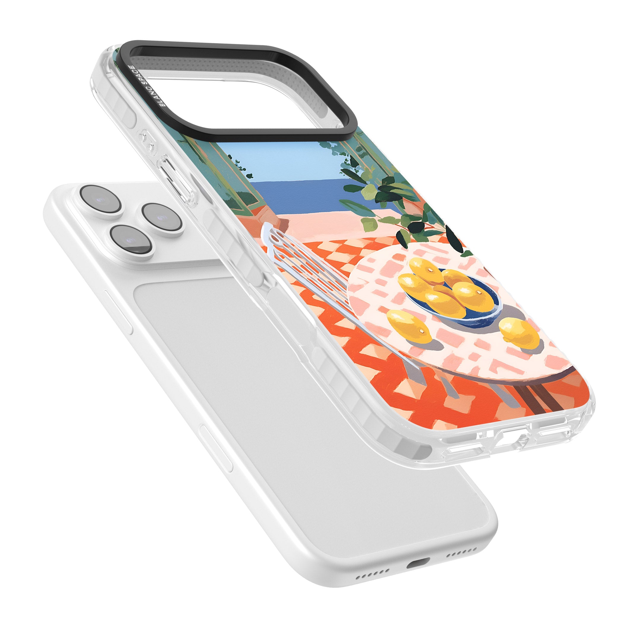 Seaside Lemons iPhone 17 Pro Impact Pro Clear Phone Case Colours