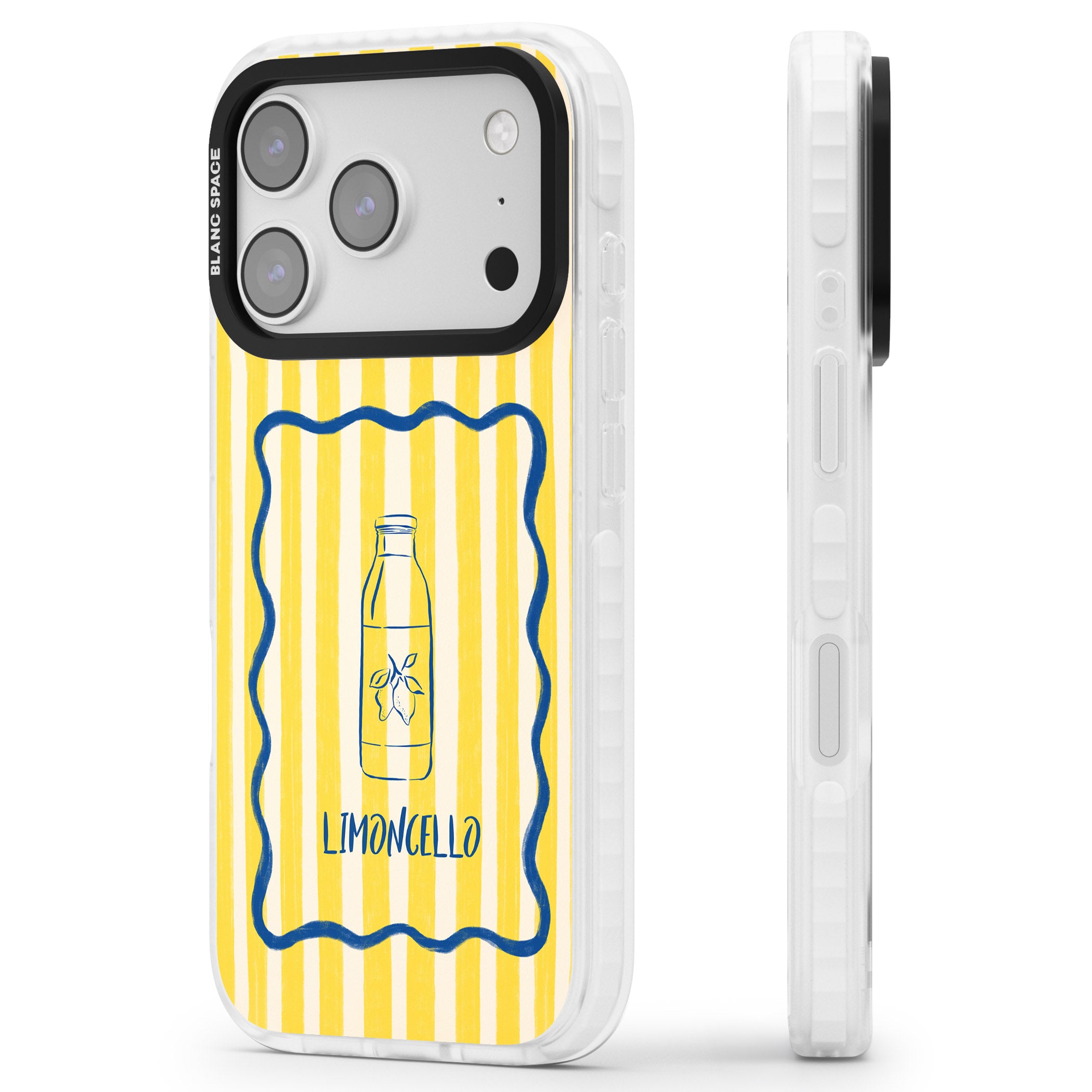 Limoncello iPhone 17 Pro Impact Pro Clear Phone Case Side Profile