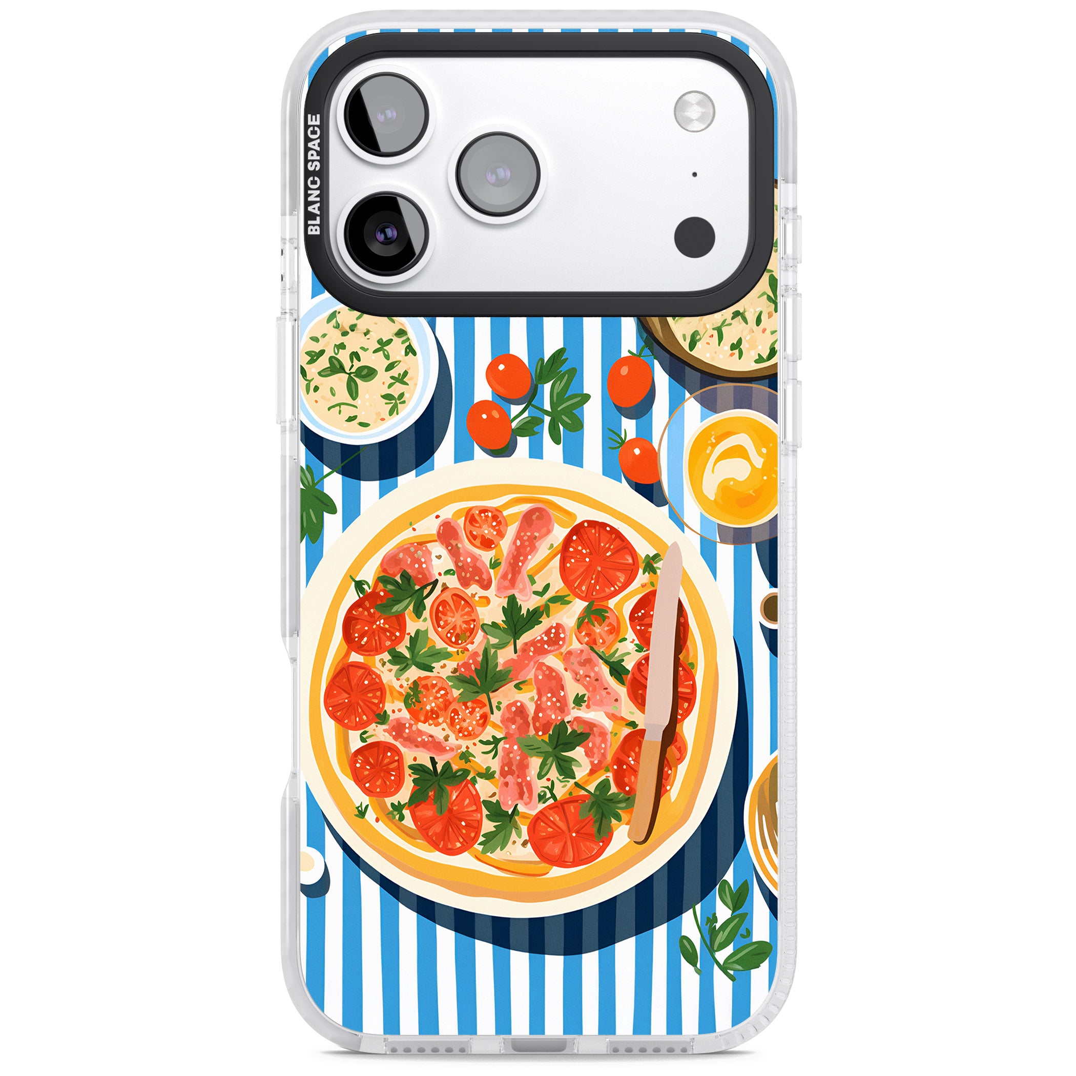 Italian Platter iPhone 17 Pro Impact Pro Clear Phone Case