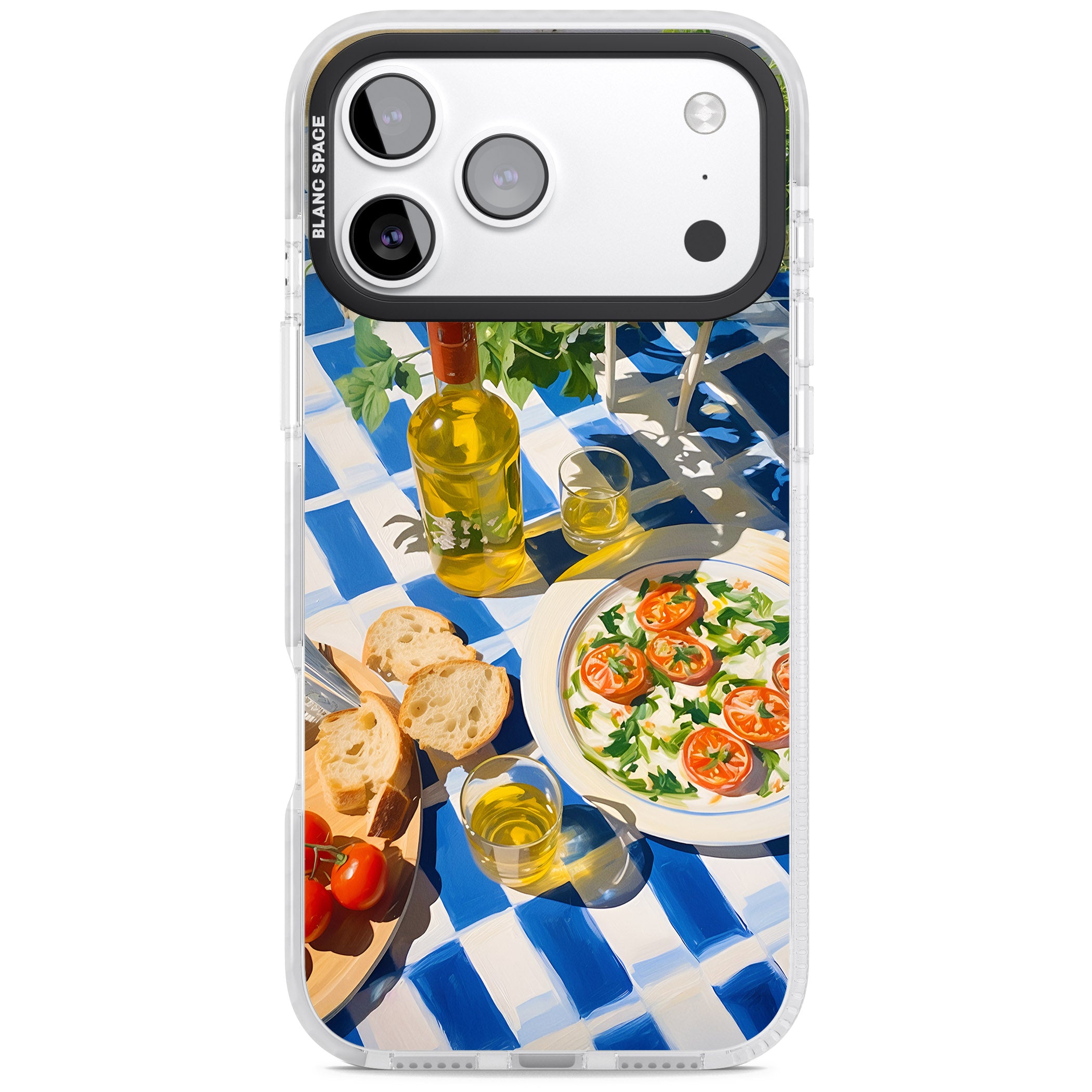 Caprese Salad iPhone 17 Pro Impact Pro Clear Phone Case