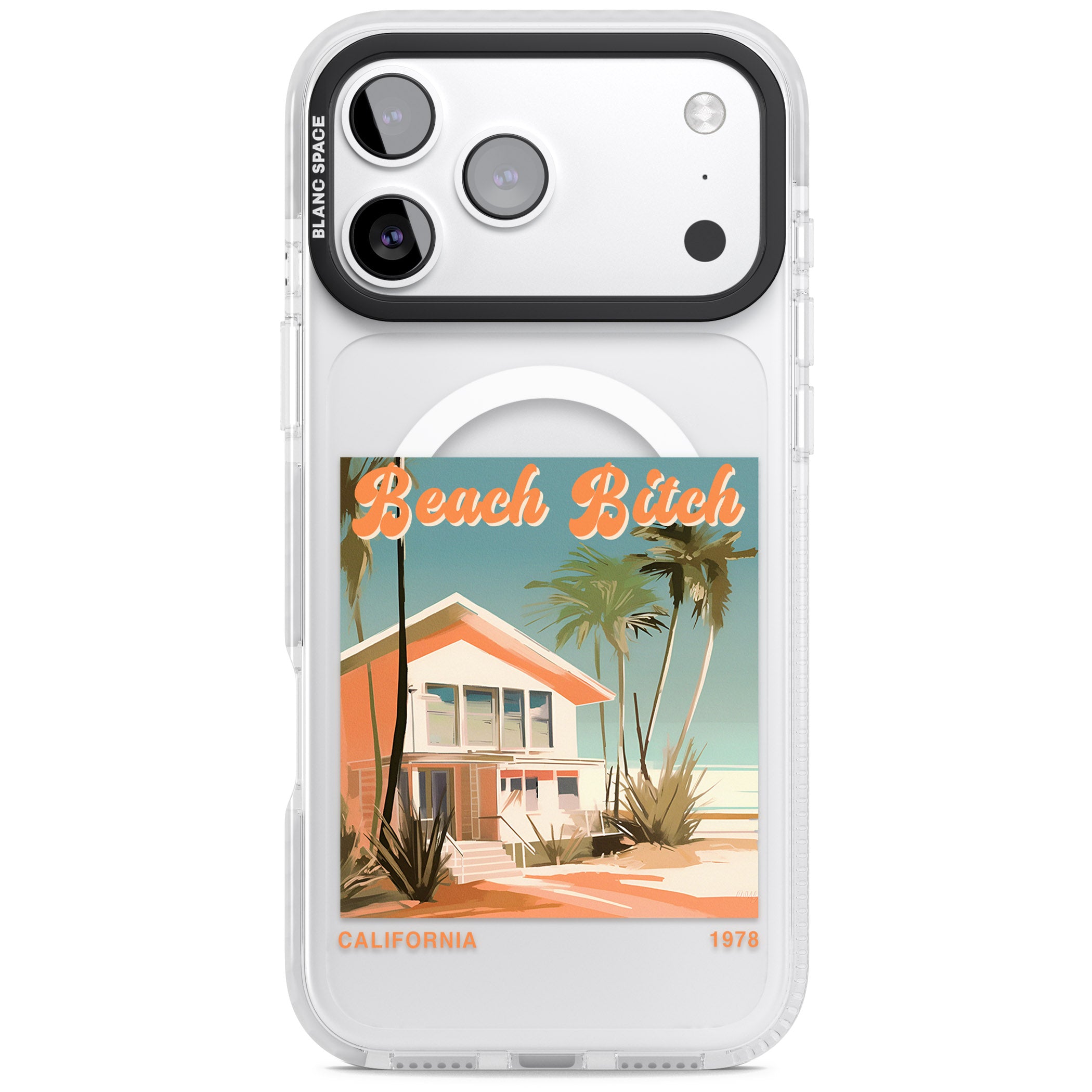Beach B*tch iPhone 17 Pro Max Impact Pro Clear Phone Case