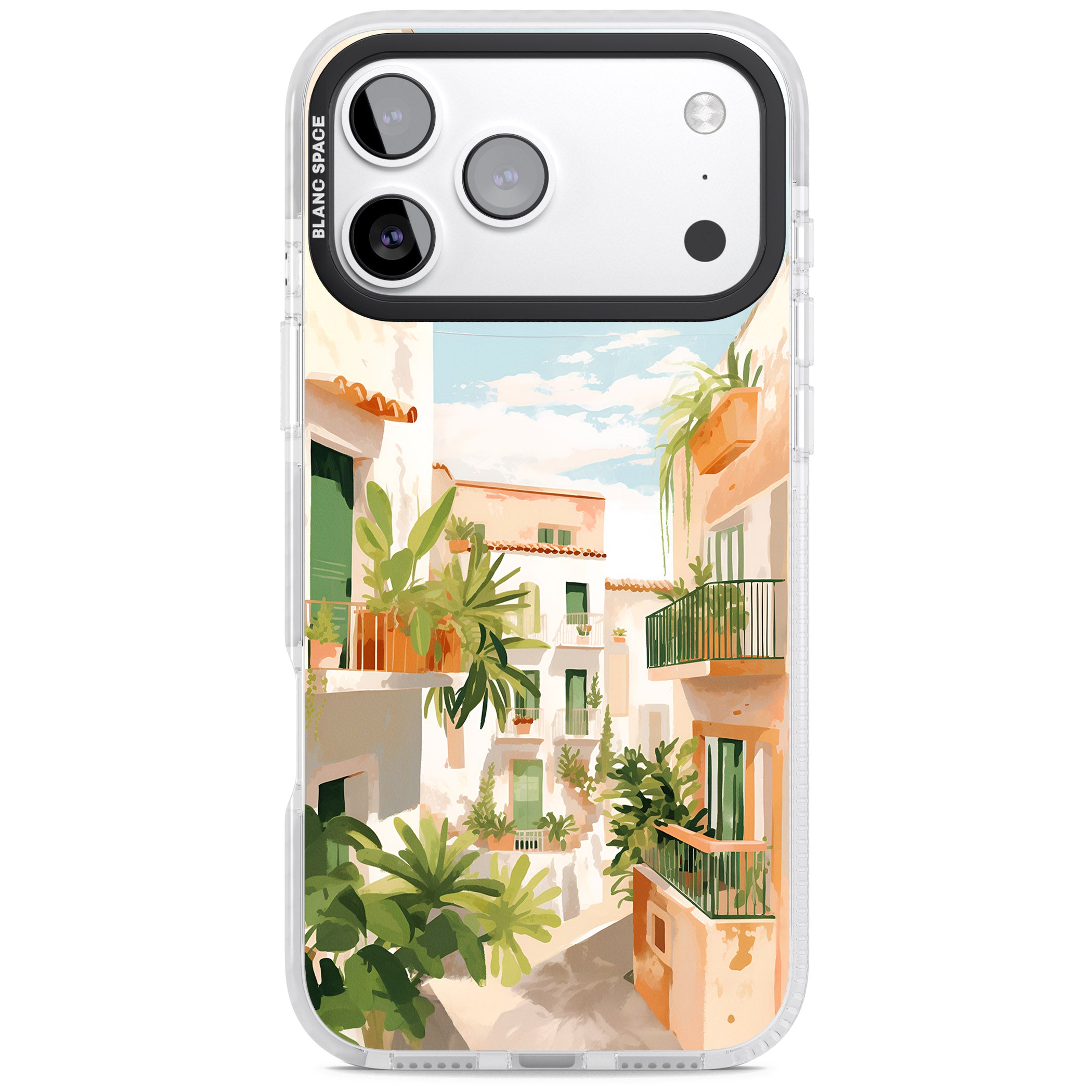 Tuscan Balconies iPhone 17 Pro Max Impact Pro Clear Phone Case