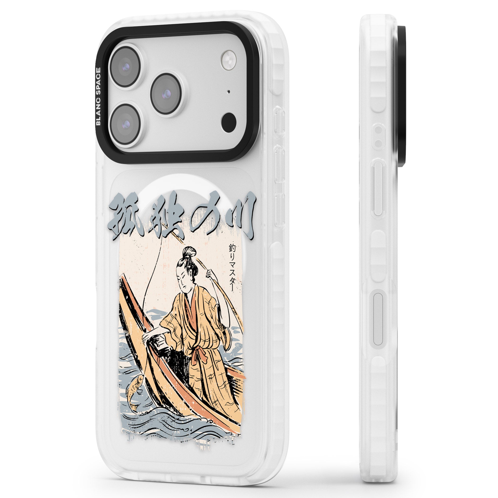 Japanese River iPhone 17 Pro Max Impact Pro Clear Phone Case Side Profile