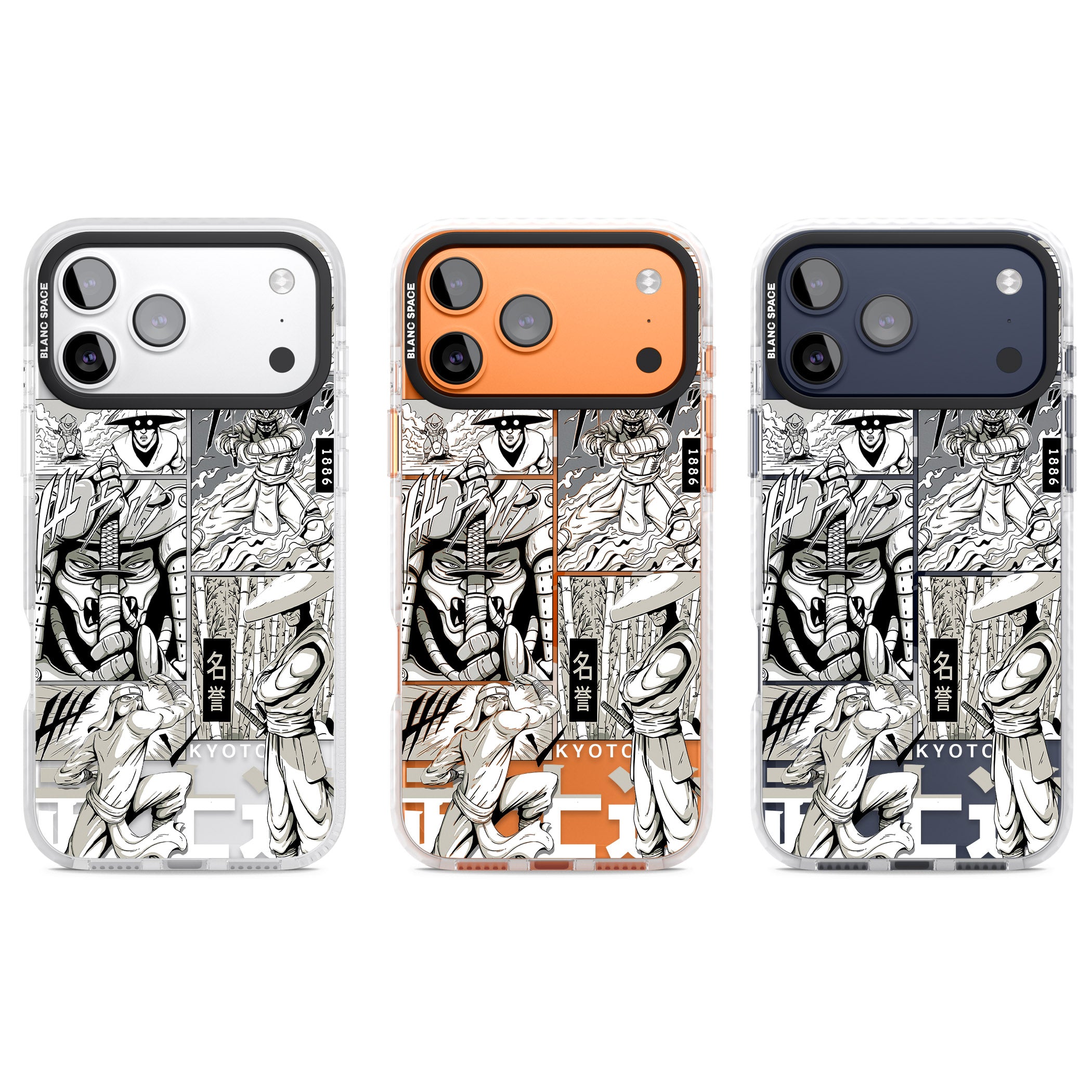 Greyscale Anime Comic iPhone 17 Pro Impact Pro Clear Phone Case APT Impact Protection