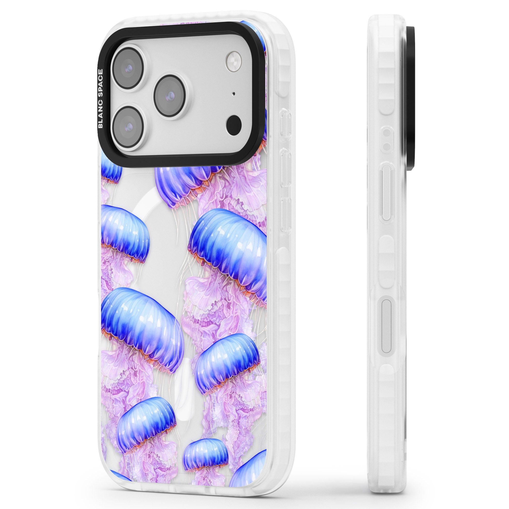 Jellyfish iPhone 17 Pro Max Impact Pro Clear Phone Case Side Profile