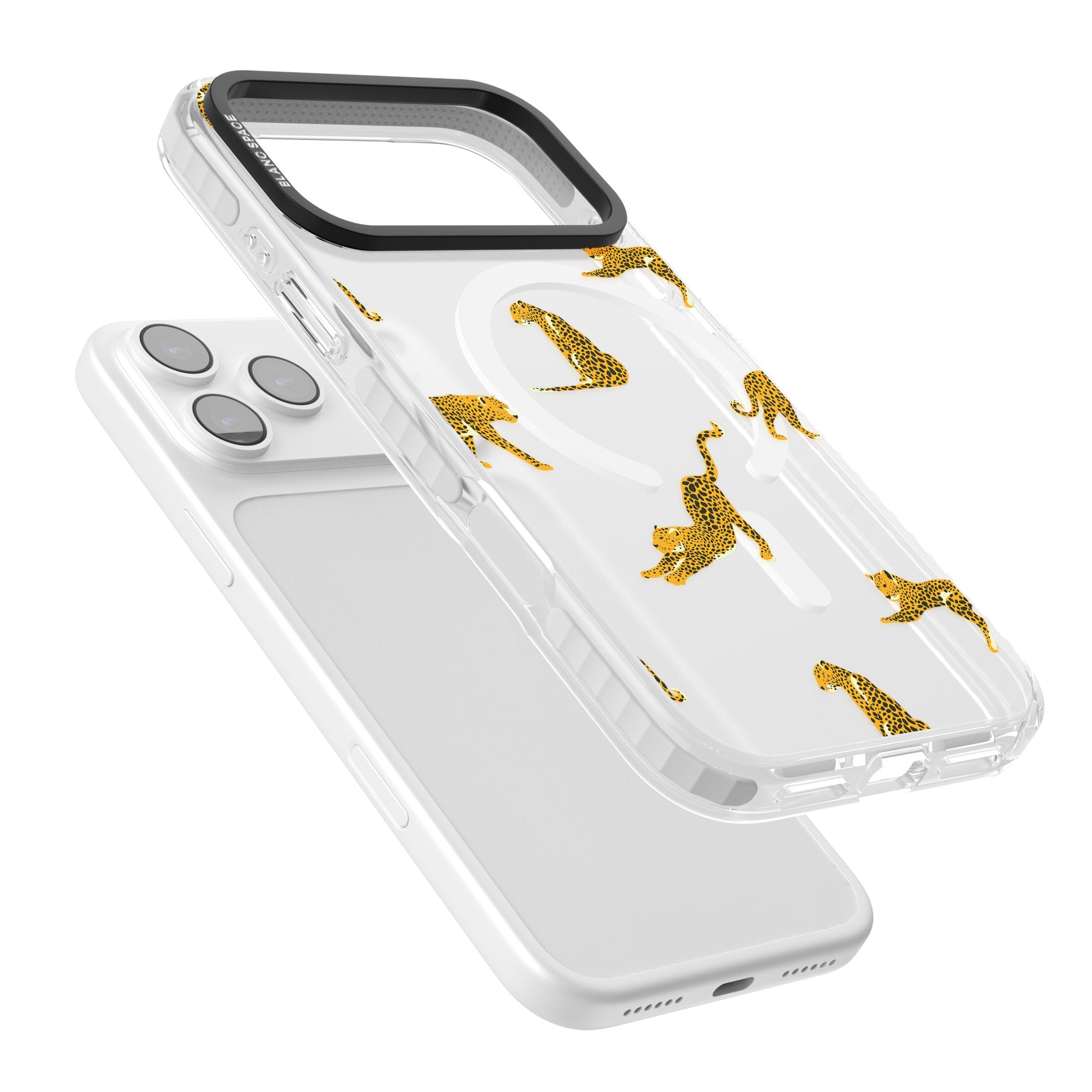 Leopard Spots iPhone 17 Pro Max Impact Pro Clear Phone Case Colours