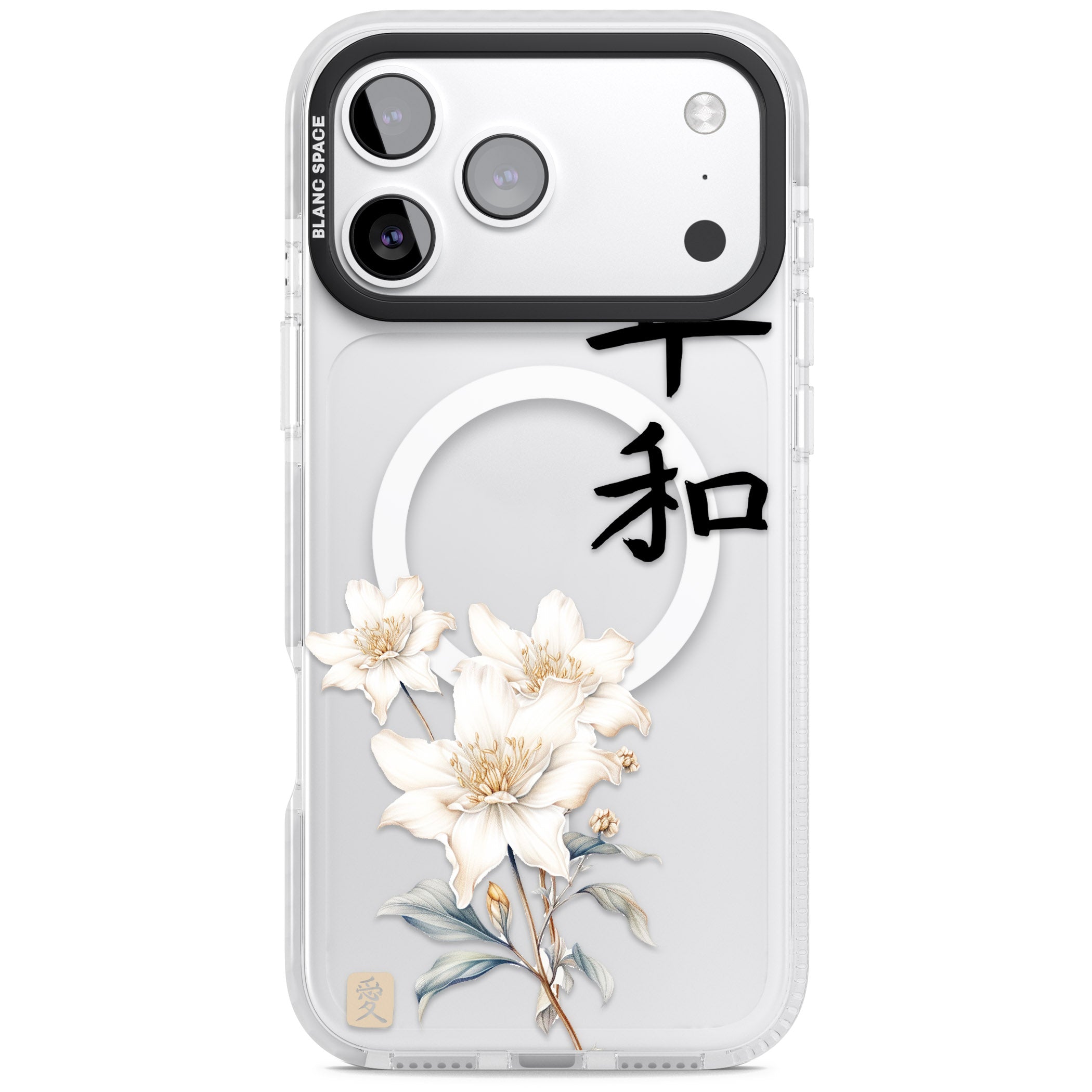 Peace And Flowers iPhone 17 Pro Max Impact Pro Clear Phone Case