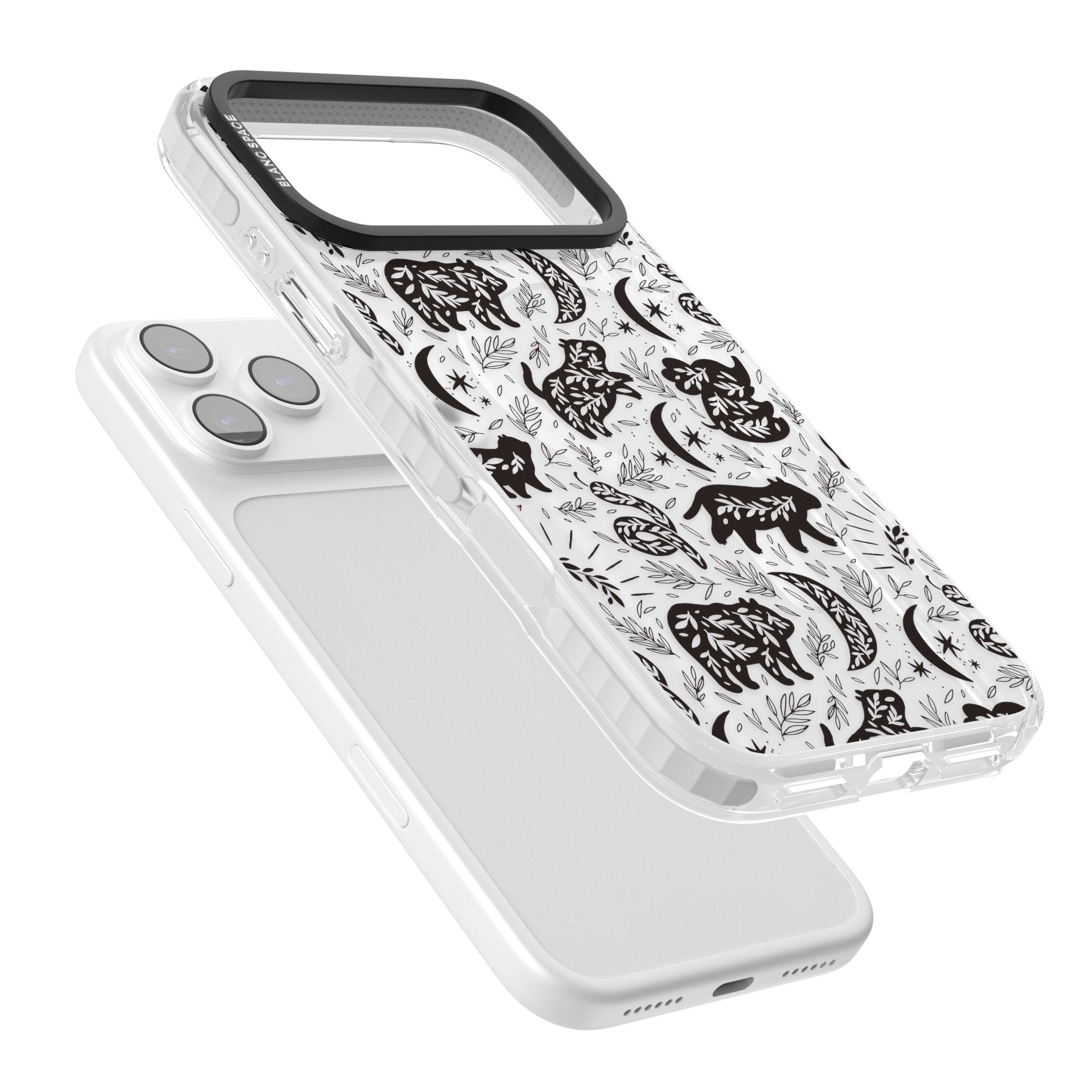 Midnight Forest Animals iPhone 17 Pro Impact Pro Clear Phone Case Colours