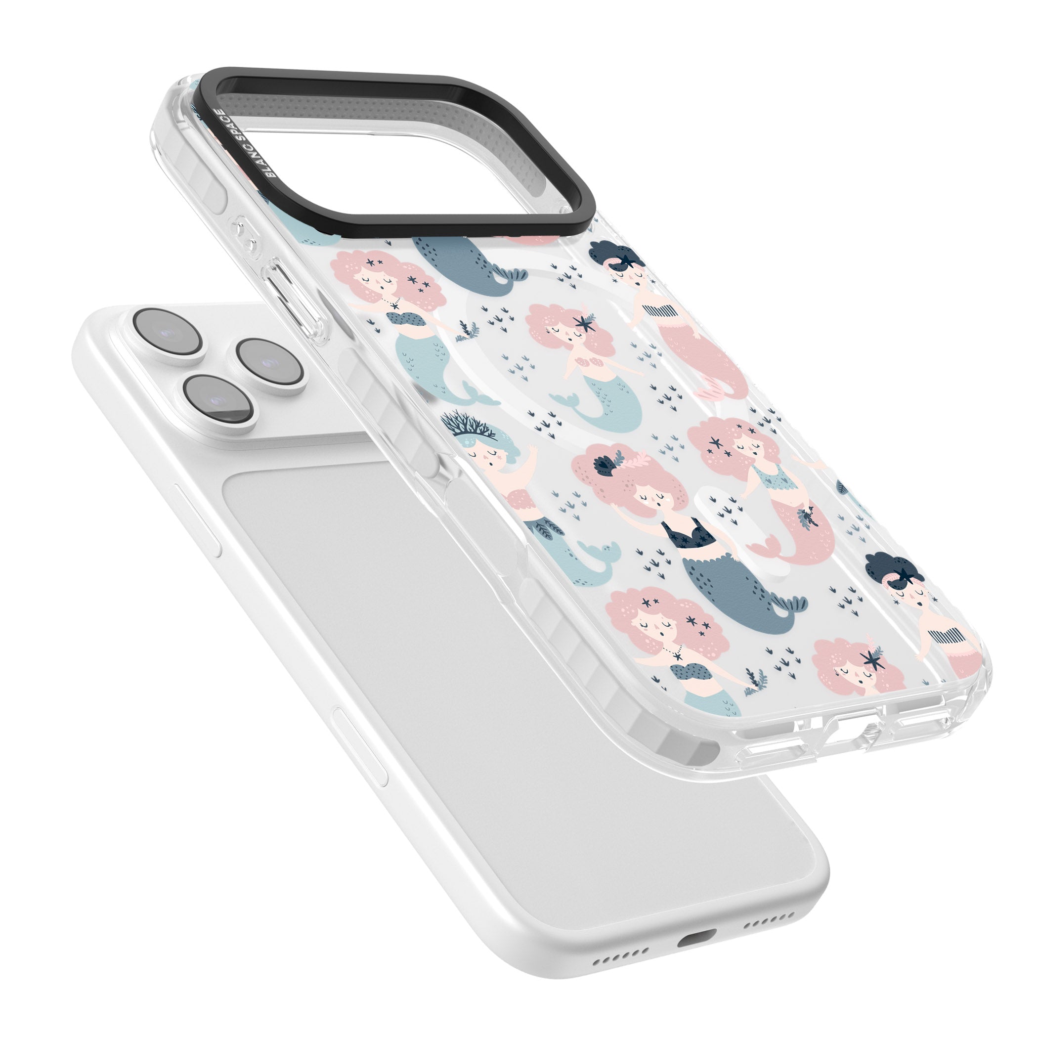 Under The Sea Mermaids (Clear) iPhone 17 Pro Impact Pro Clear Phone Case Colours