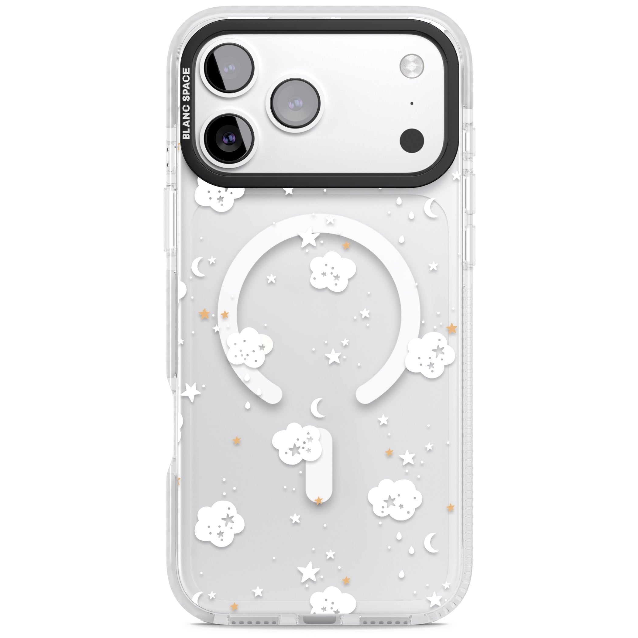 Starry Night Cloud iPhone 17 Pro Max Impact Pro Clear Phone Case