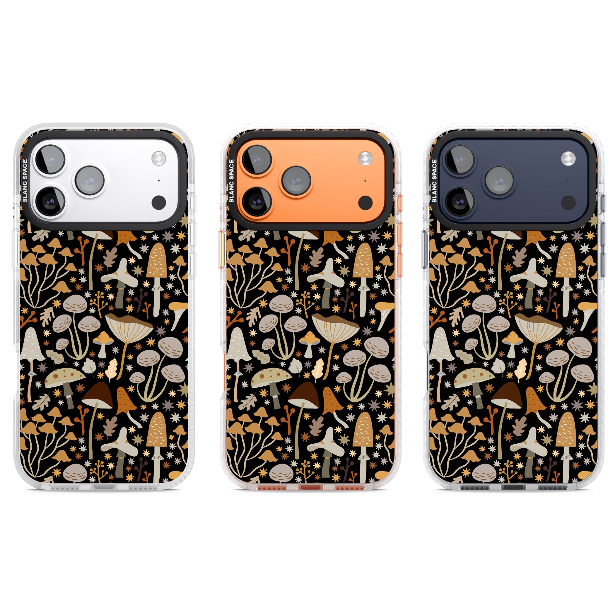 Mushroom Dream Pattern iPhone 17 Pro Impact Pro Clear Phone Case APT Impact Protection