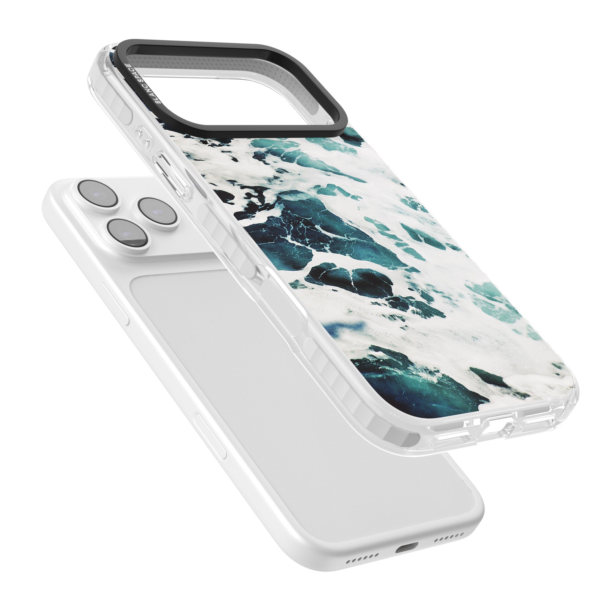 Ocean Surge iPhone 17 Pro Impact Pro Clear Phone Case Colours