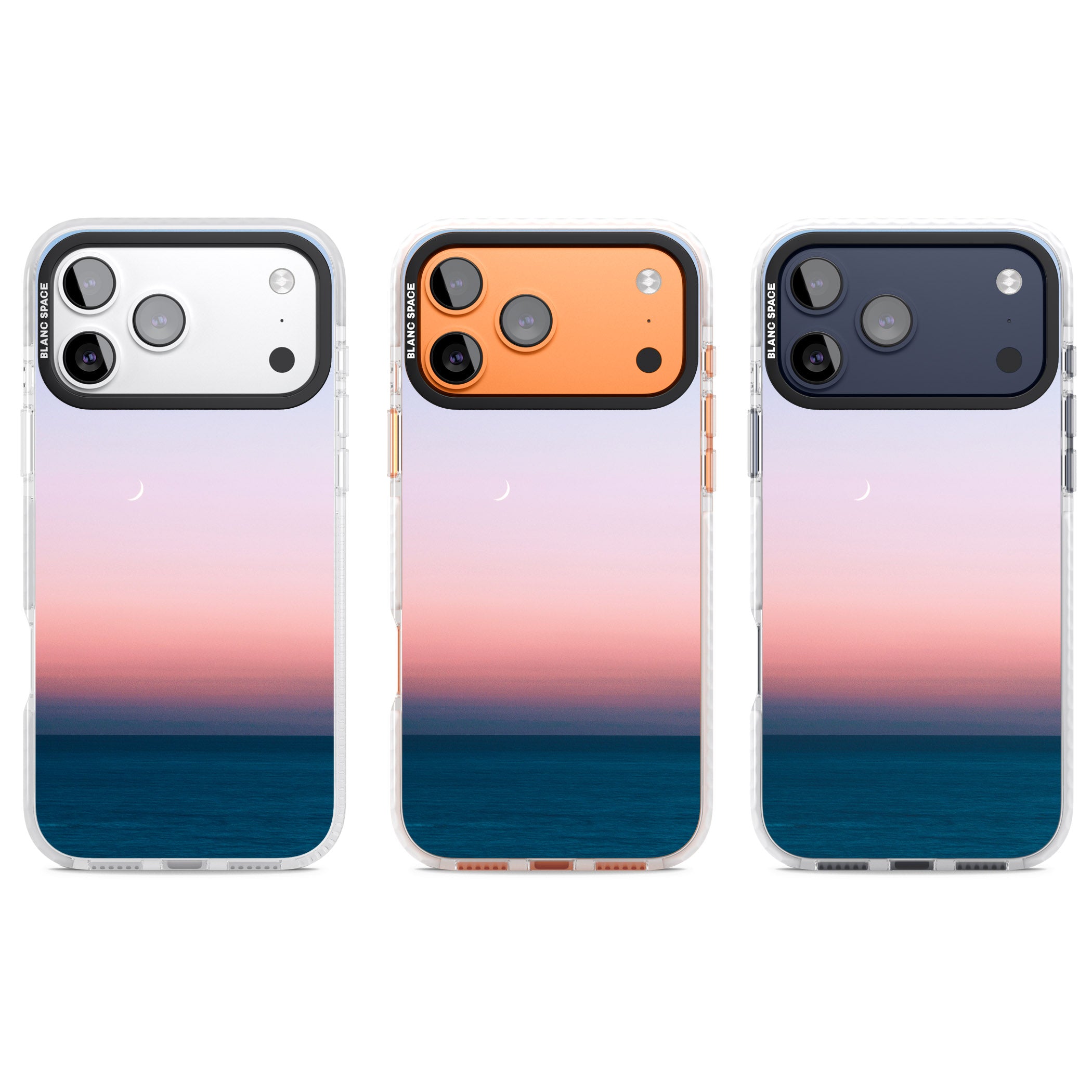 Pastel Ocean Sunset iPhone 17 Pro Impact Pro Clear Phone Case APT Impact Protection
