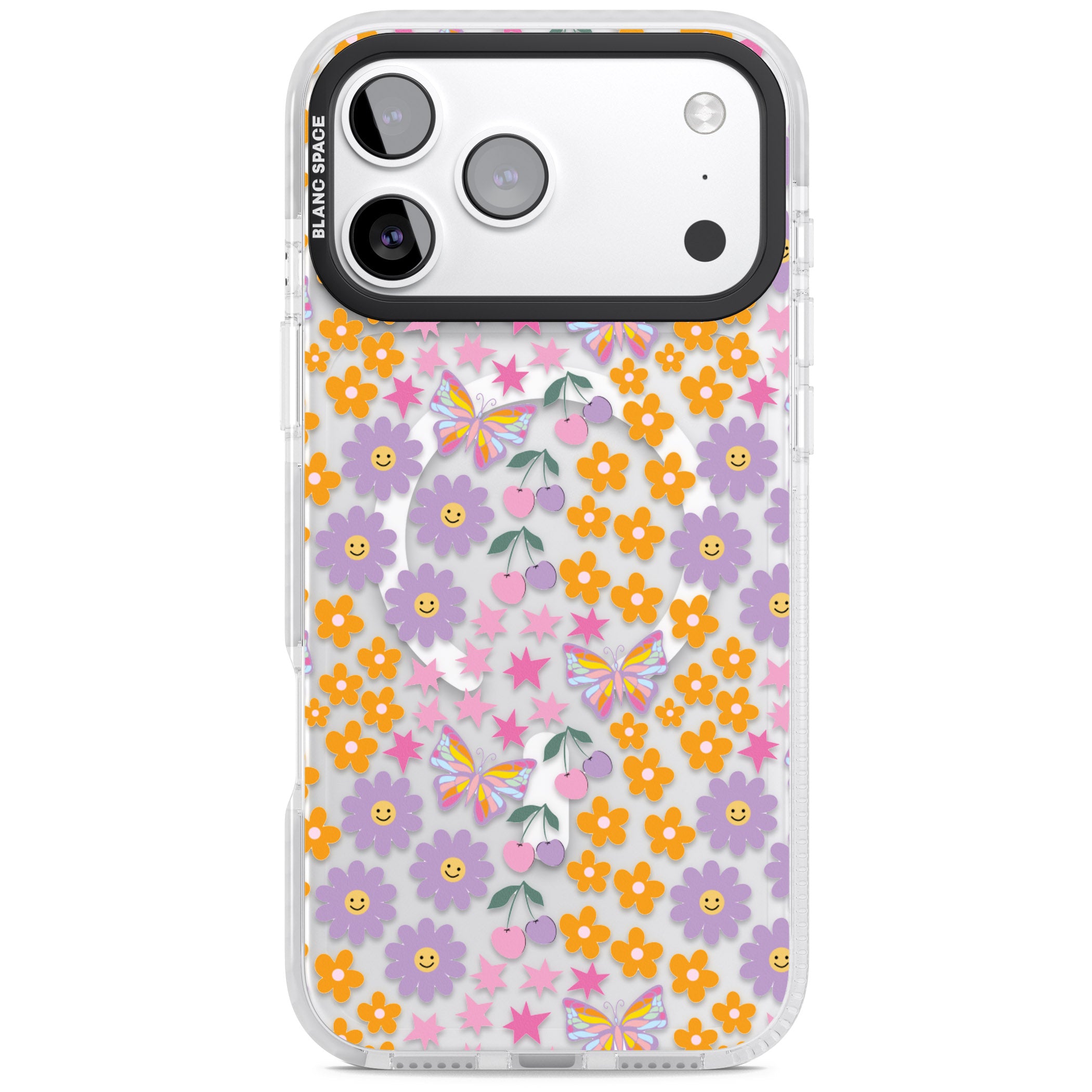 Botanical Bombardment iPhone 17 Pro Max Impact Pro Clear Phone Case