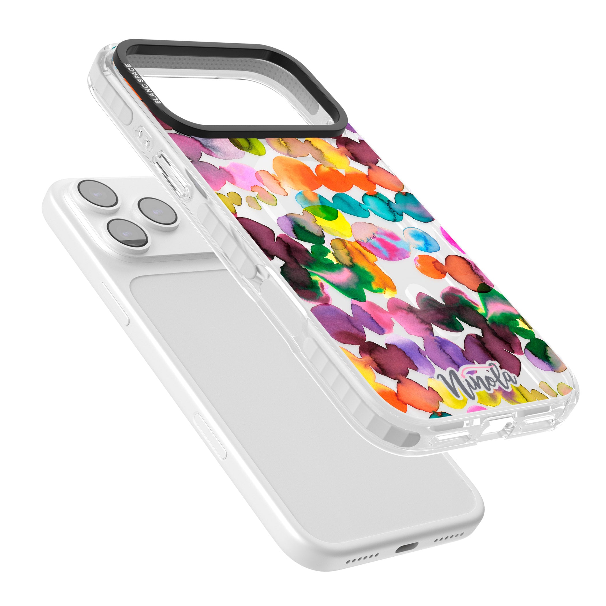 Ink Splash Hues iPhone 17 Pro Impact Pro Clear Phone Case Colours