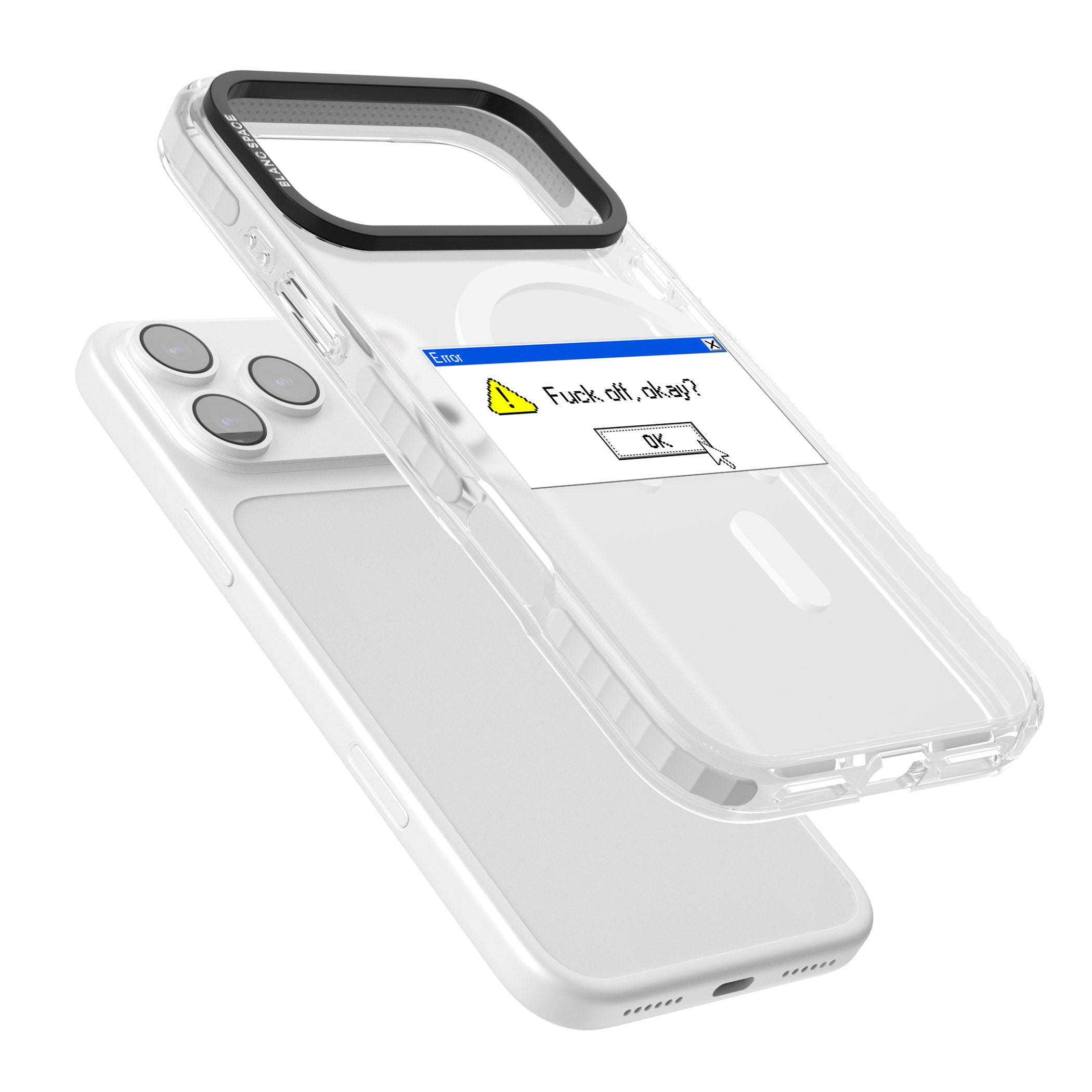 F Ck Off Okay Exe iPhone 17 Pro Impact Pro Clear Phone Case Colours