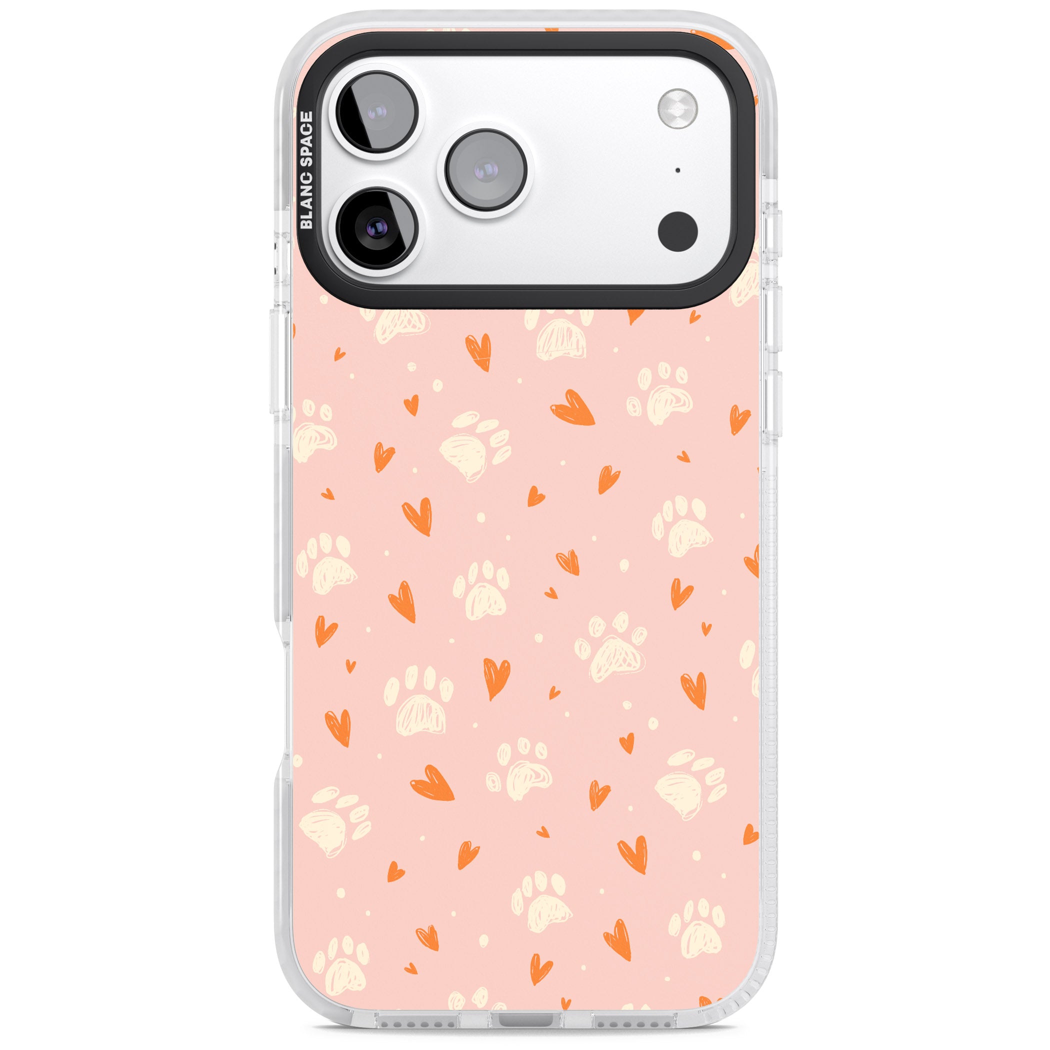 Paws & Hearts iPhone 17 Pro Impact Pro Clear Phone Case