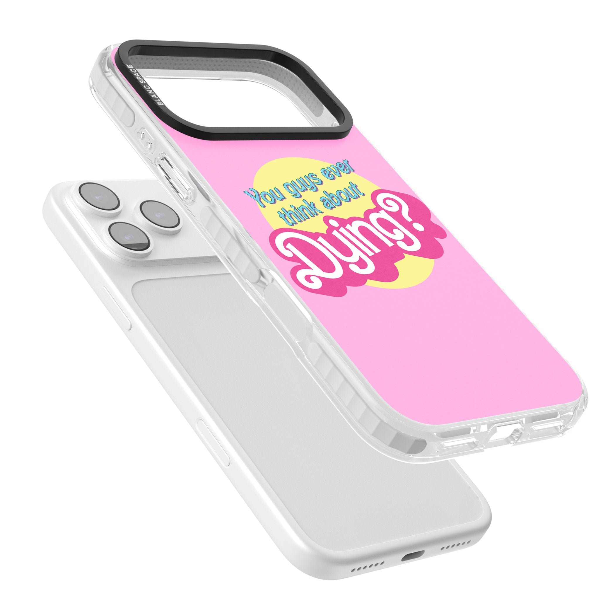 Ever Think About Dying? iPhone 17 Pro Max Impact Pro Clear Phone Case Colours
