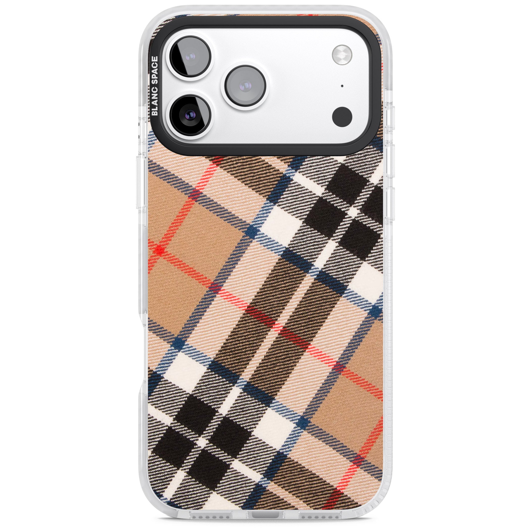 Haymarket Check iPhone 17 Pro Impact Pro Clear Phone Case