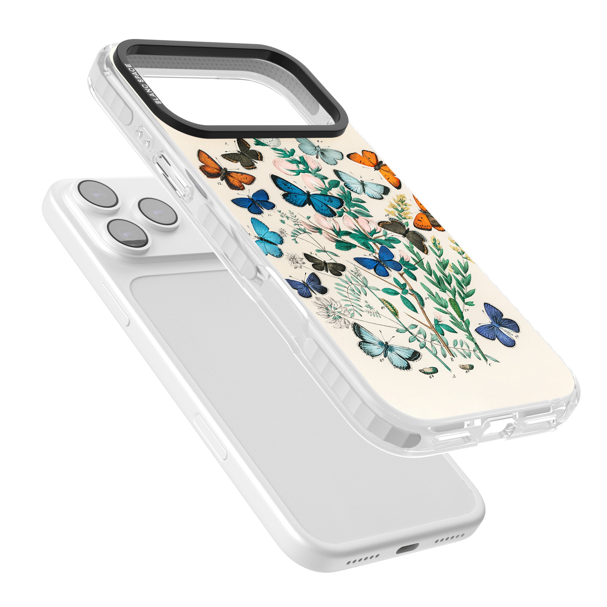 European Butterflies iPhone 17 Pro Impact Pro Clear Phone Case Colours