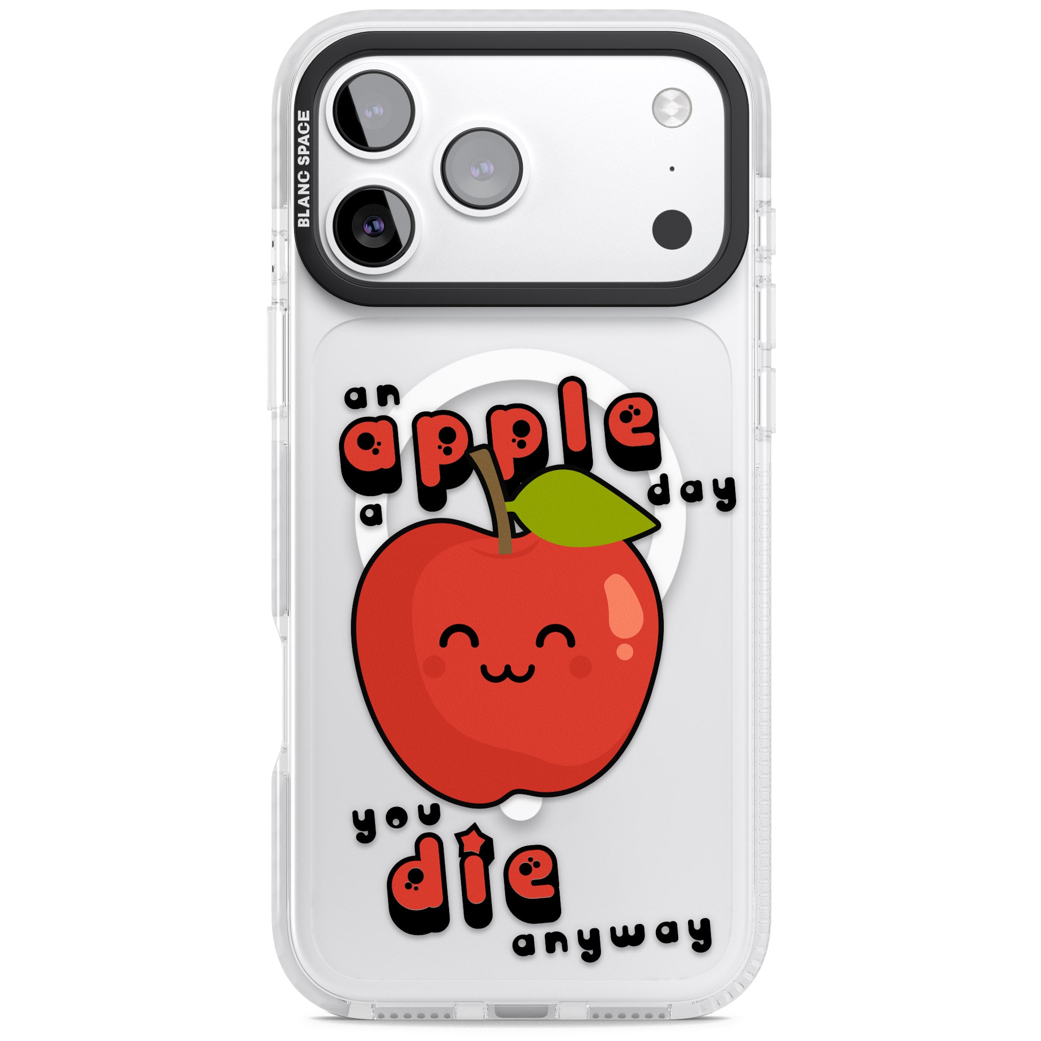 An Apple A Day iPhone 17 Pro Impact Pro Clear Phone Case