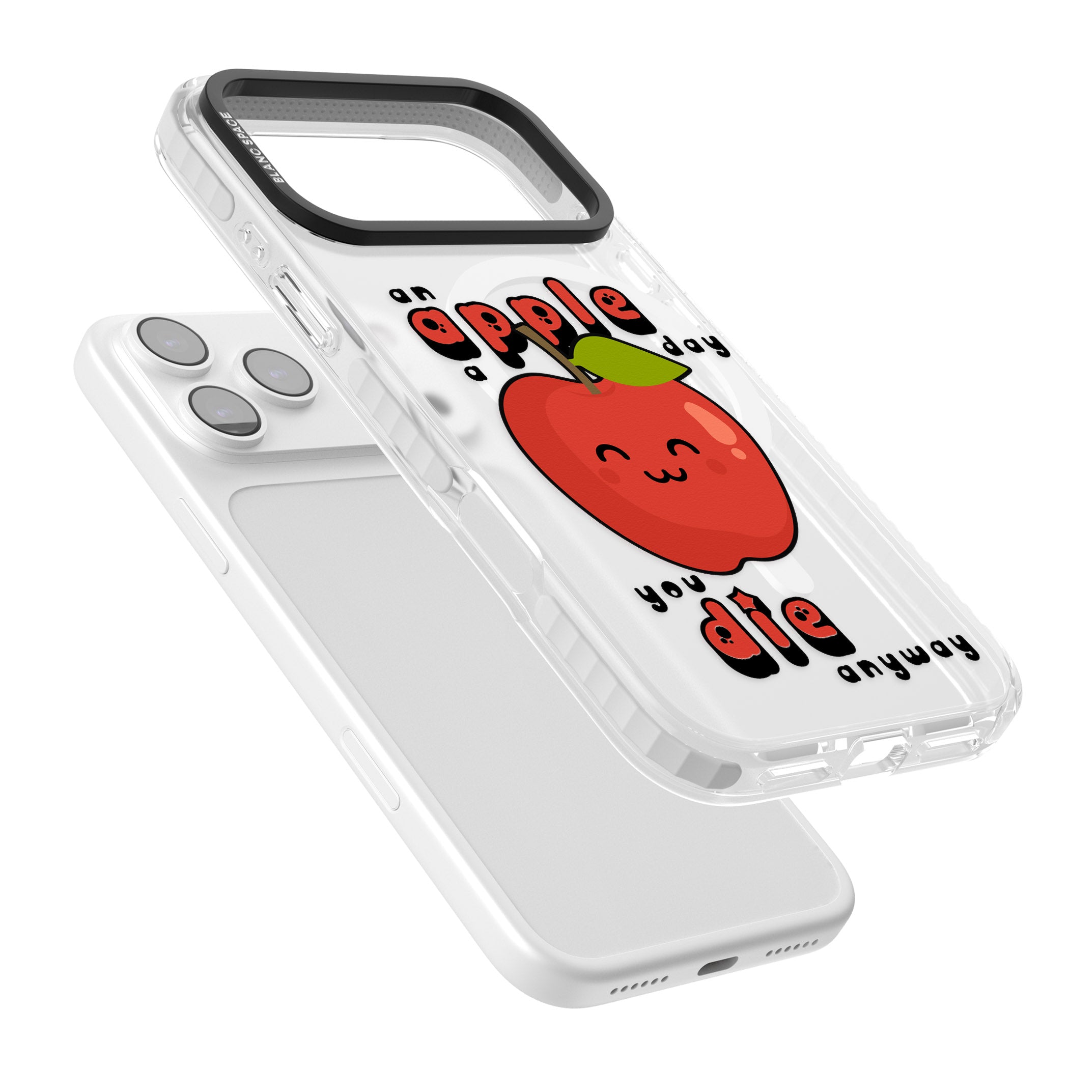 An Apple A Day iPhone 17 Pro Impact Pro Clear Phone Case Colours