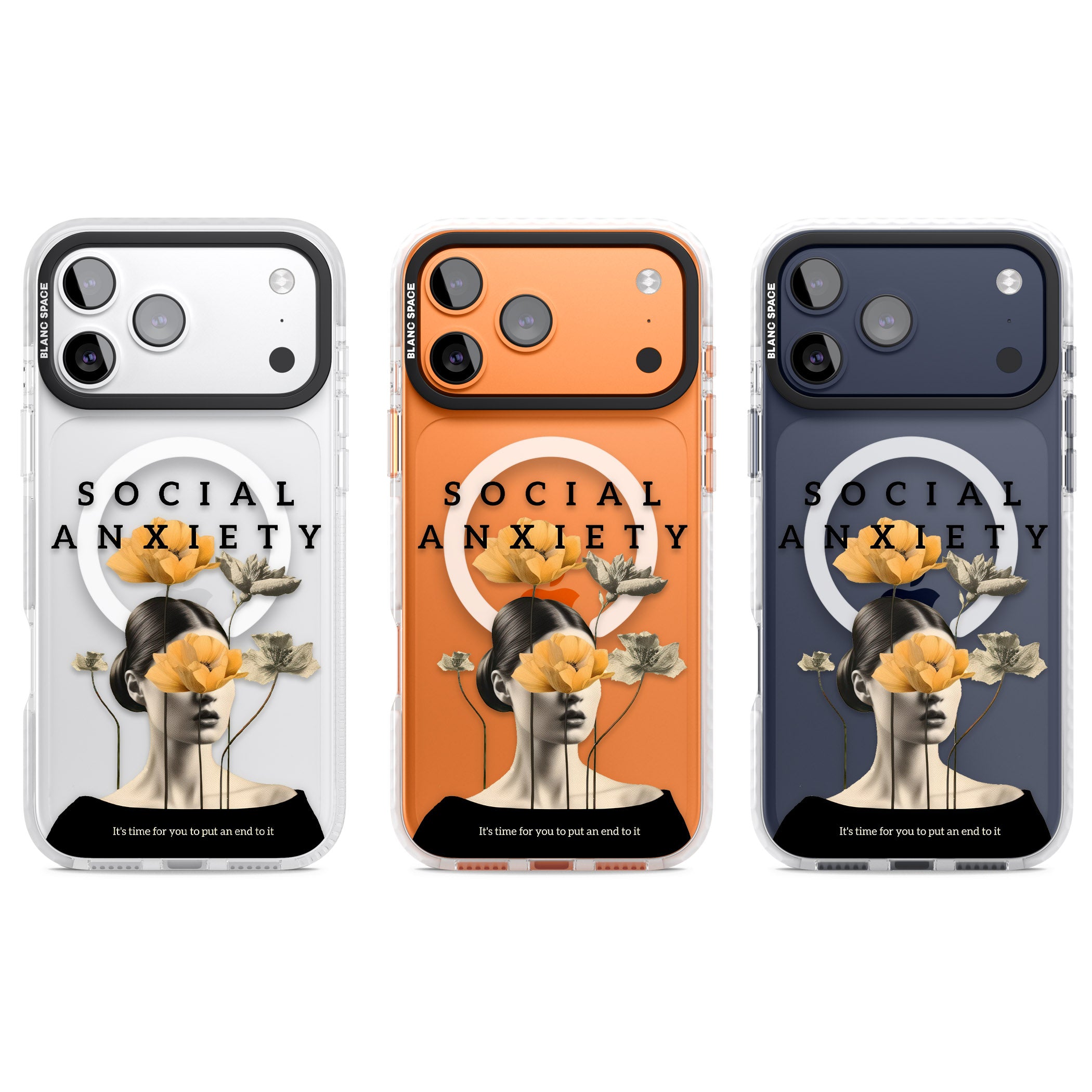 Social Anxiety iPhone 17 Pro Impact Pro Clear Phone Case APT Impact Protection