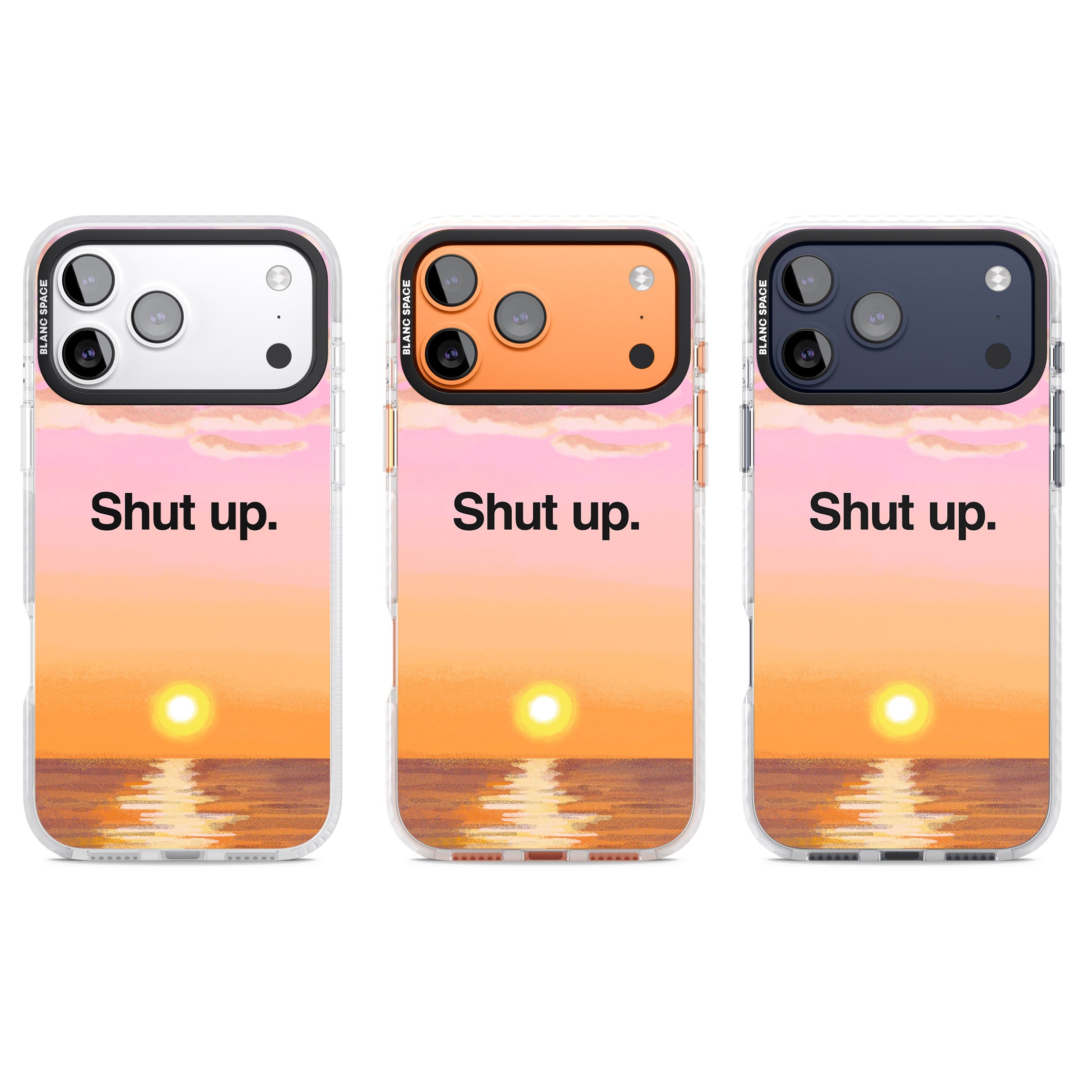 Shut Up iPhone 17 Pro Impact Pro Clear Phone Case APT Impact Protection
