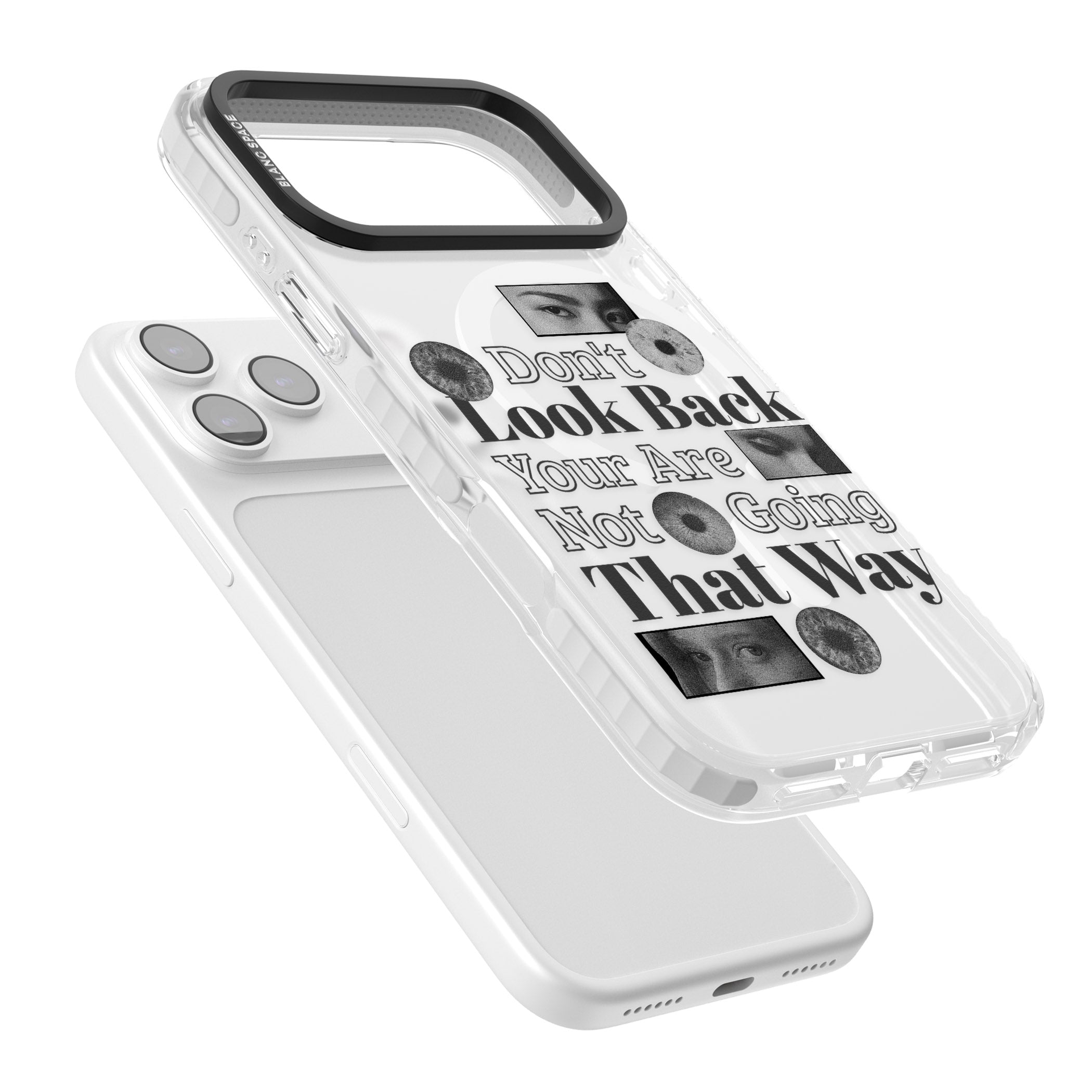 Dont Look Back iPhone 17 Pro Impact Pro Clear Phone Case Colours