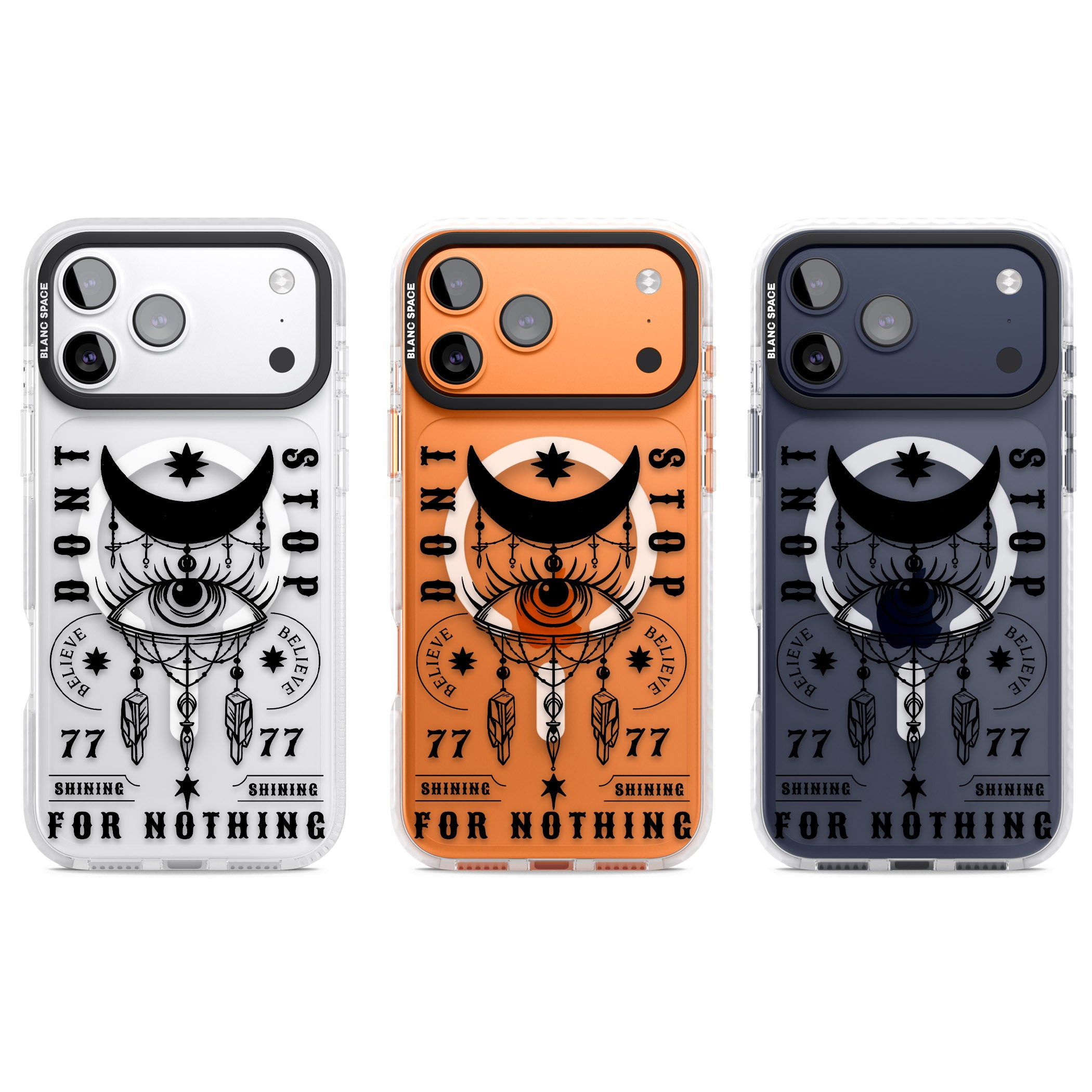 Dont Stop For Nothing iPhone 17 Pro Impact Pro Clear Phone Case APT Impact Protection