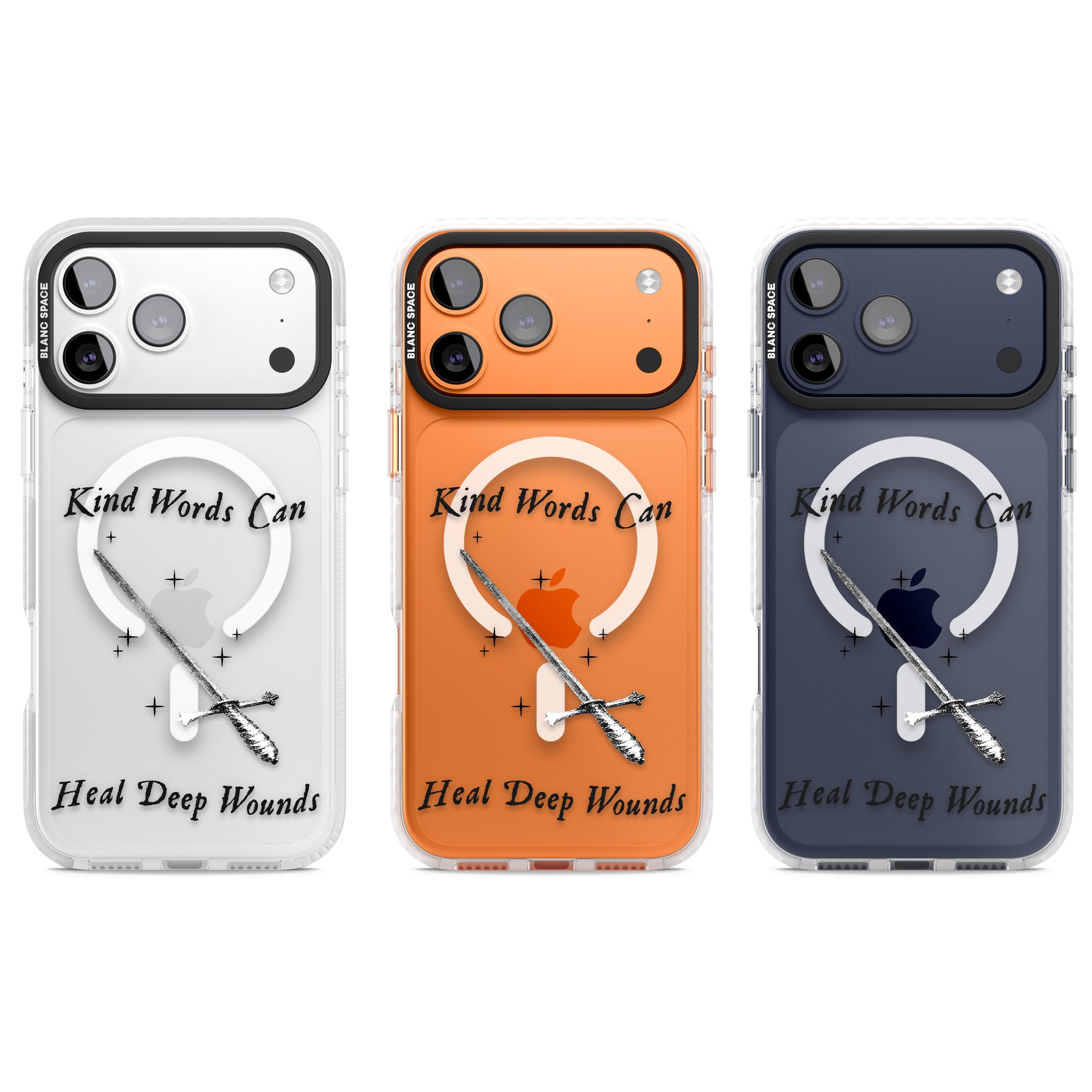 Kind Words Can Heal Deep Wounds iPhone 17 Pro Impact Pro Clear Phone Case APT Impact Protection