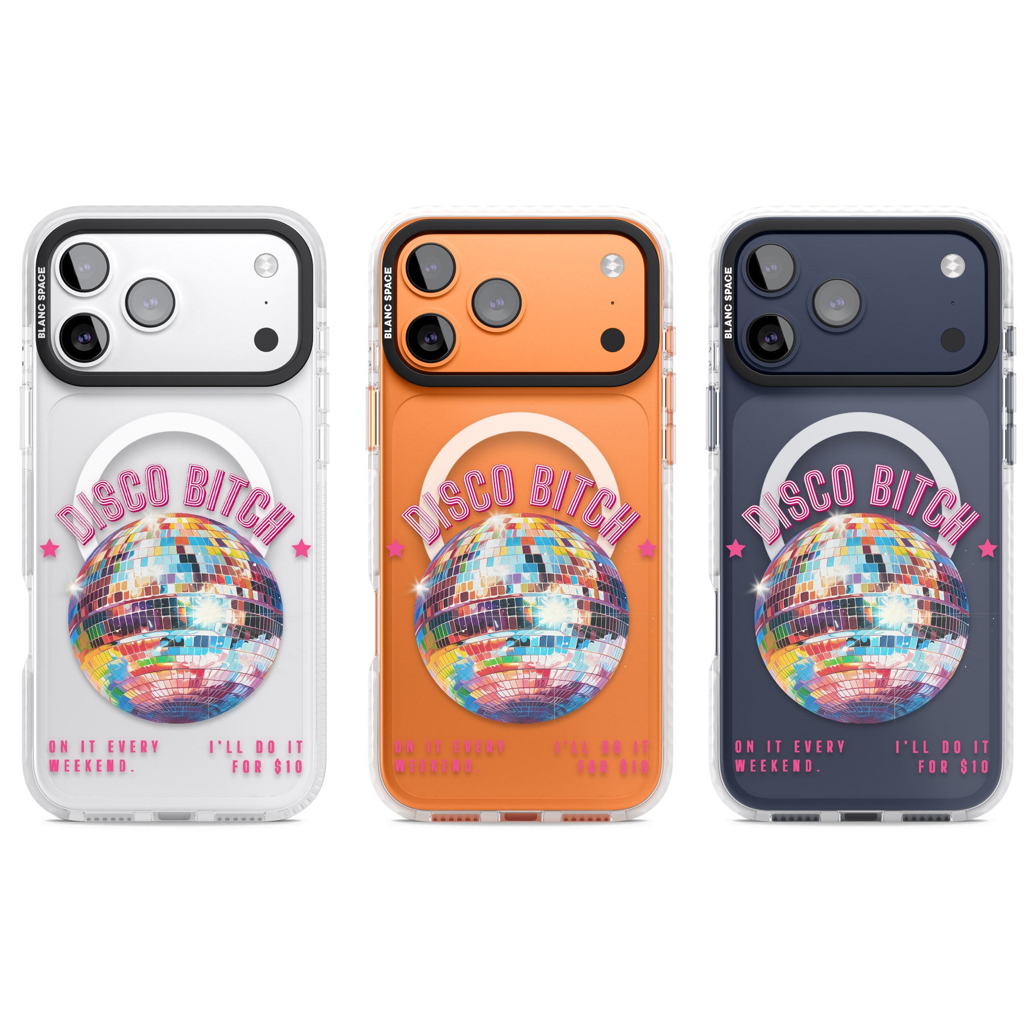 Disco B Tch iPhone 17 Pro Impact Pro Clear Phone Case APT Impact Protection