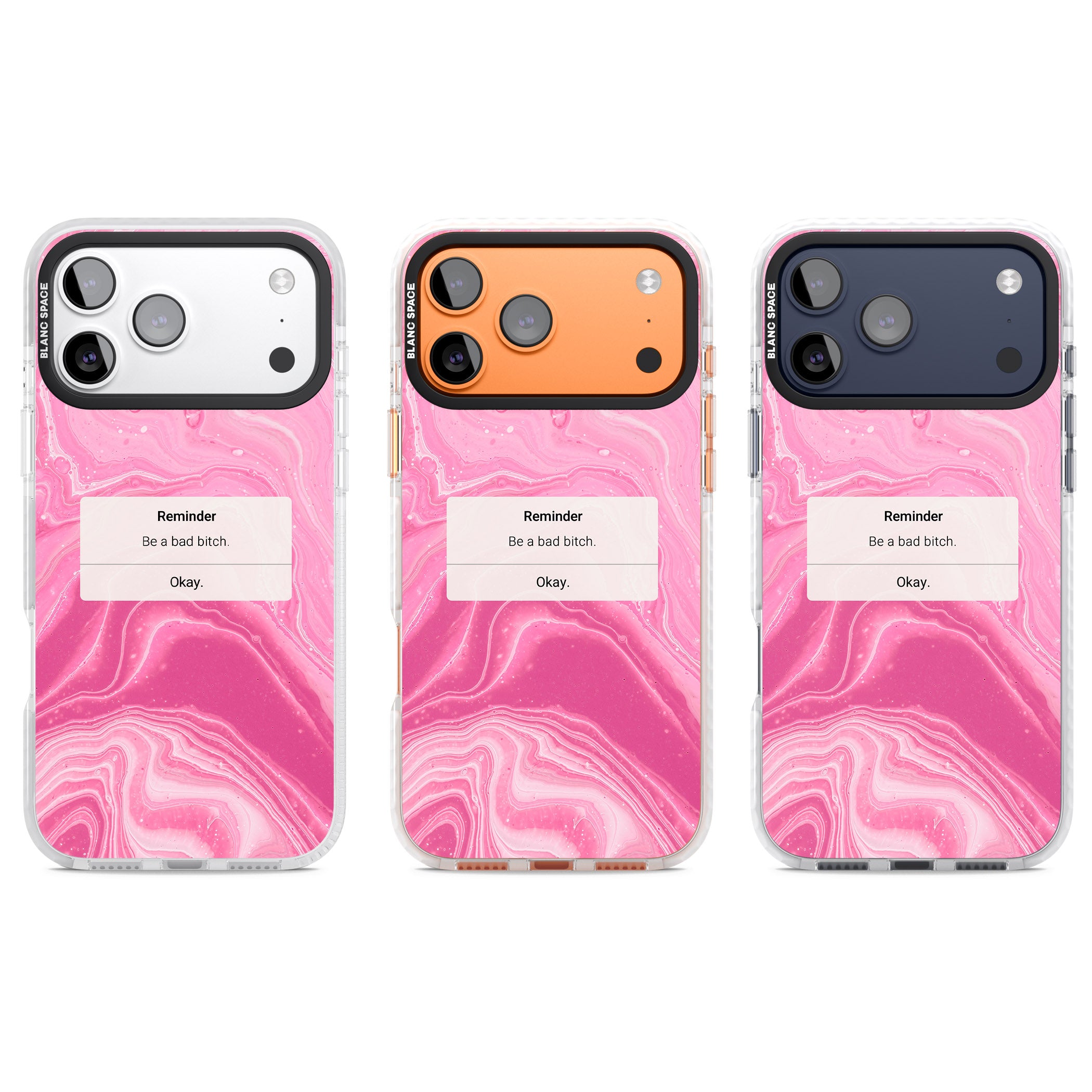 Bad Bitch Reminder iPhone 17 Pro Impact Pro Clear Phone Case APT Impact Protection