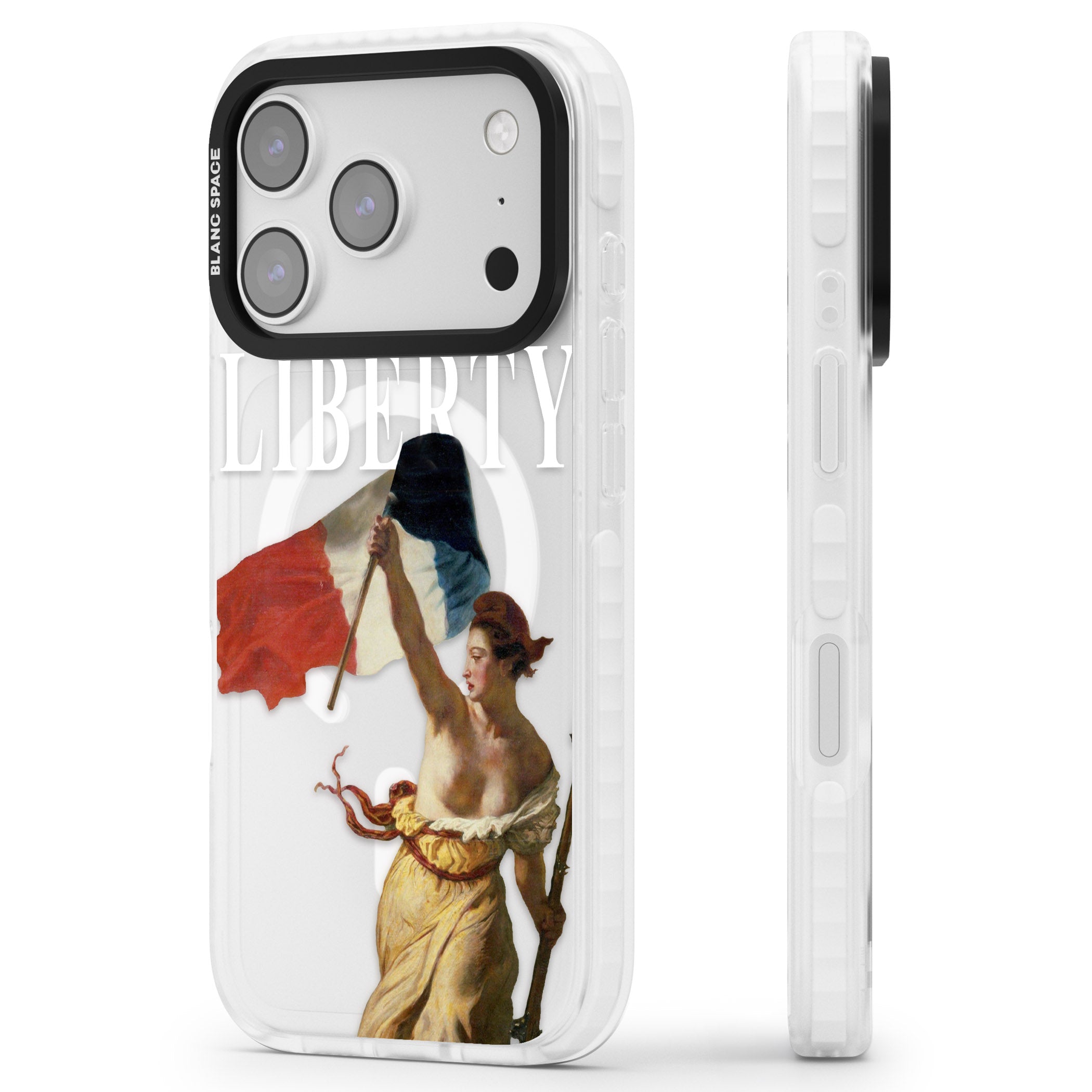 Liberty iPhone 17 Pro Max Impact Pro Clear Phone Case Side Profile