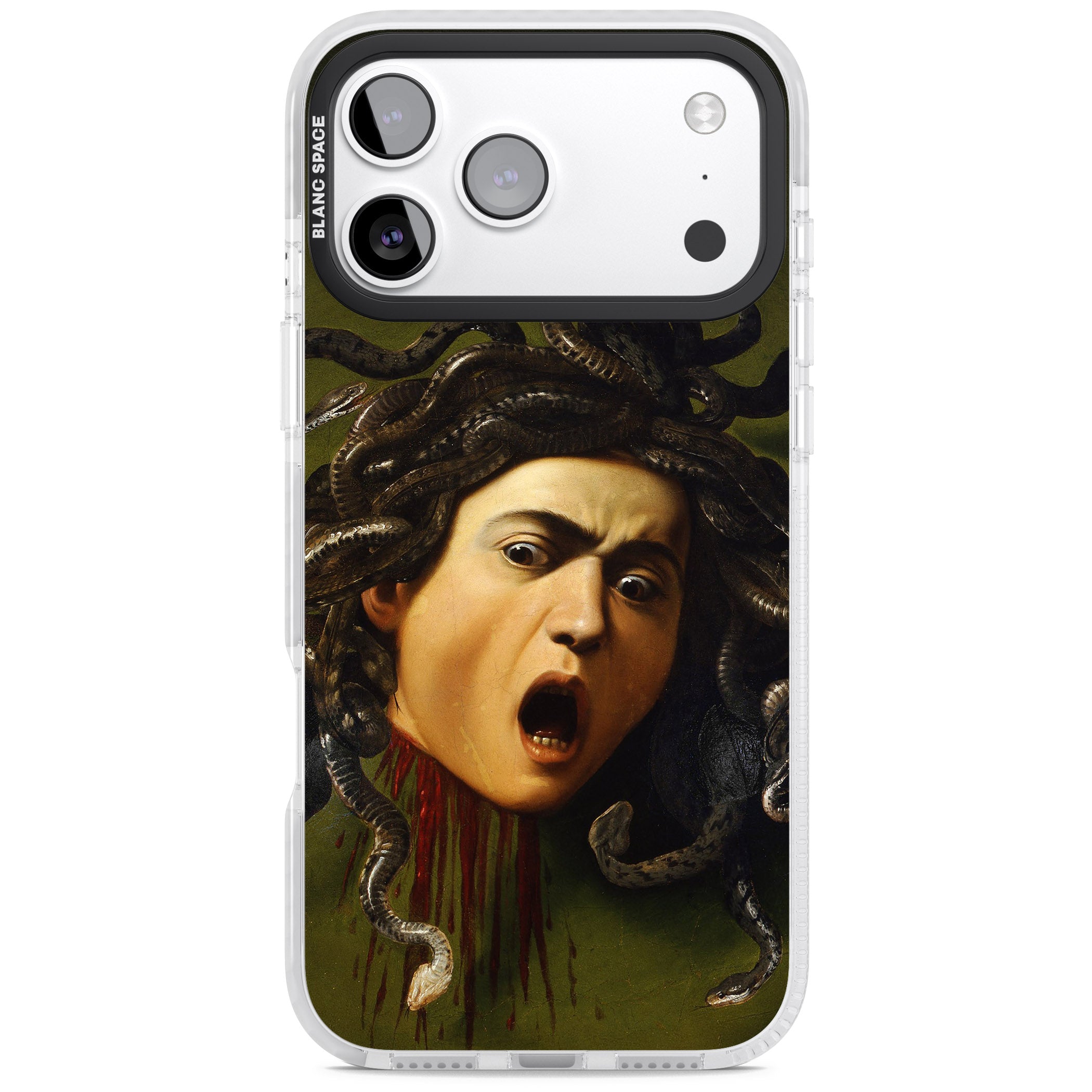 Head of Medusa iPhone 17 Pro Impact Pro Clear Phone Case