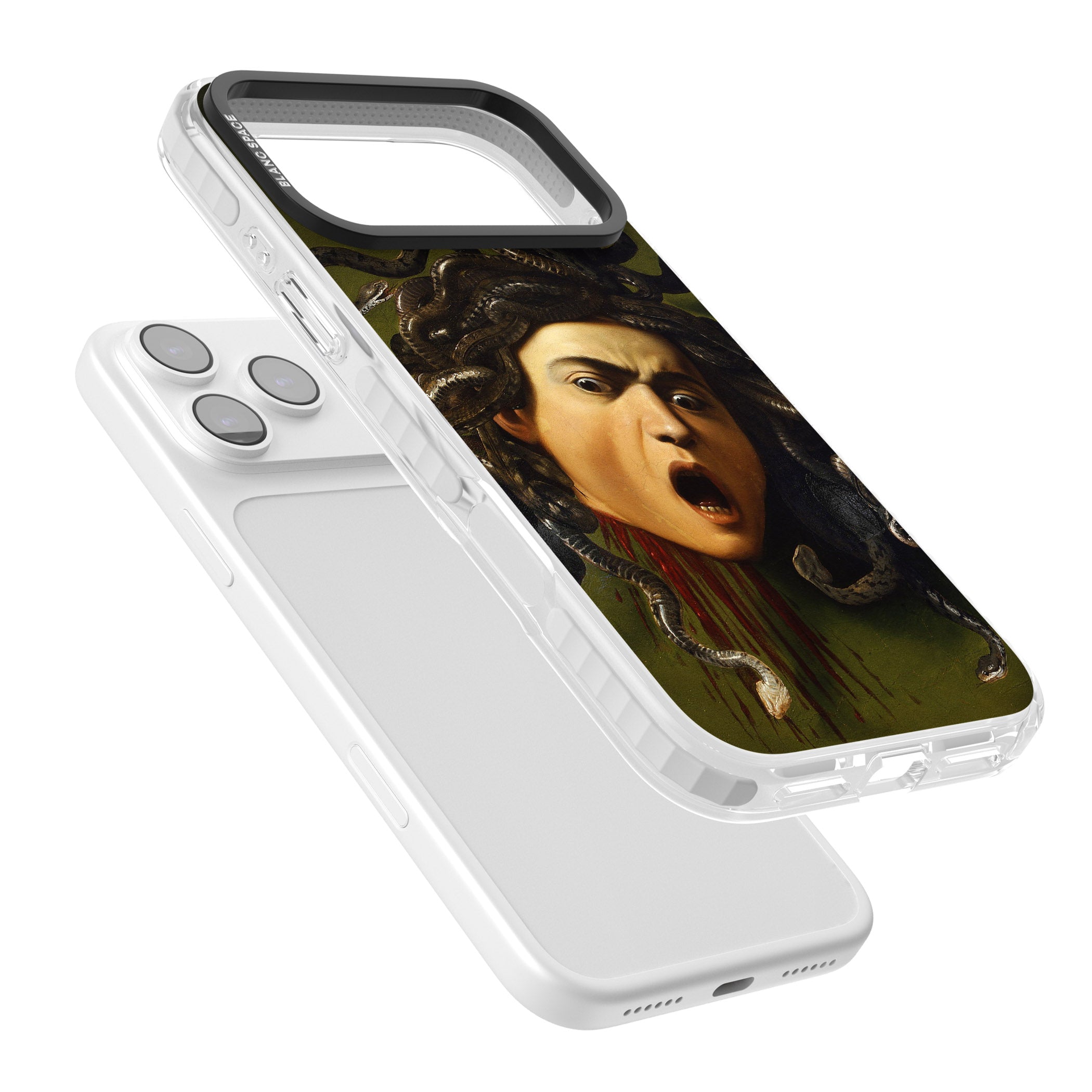 Head of Medusa iPhone 17 Pro Impact Pro Clear Phone Case Colours