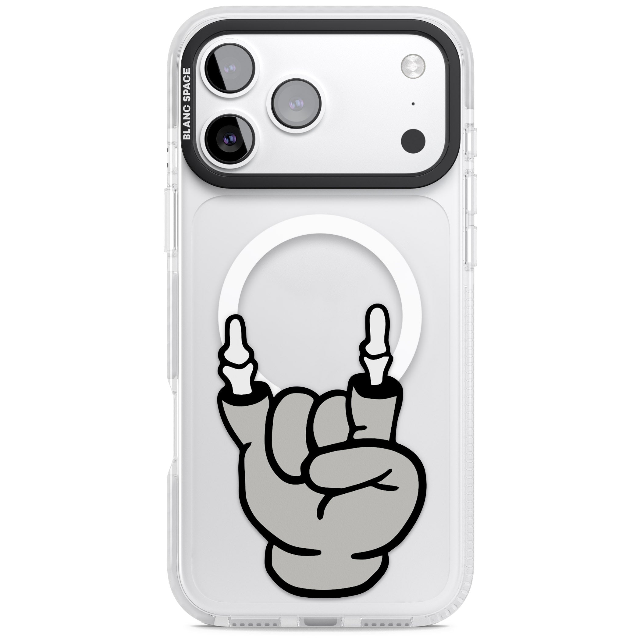 Rock 'Til You Drop iPhone 17 Pro Impact Pro Clear Phone Case
