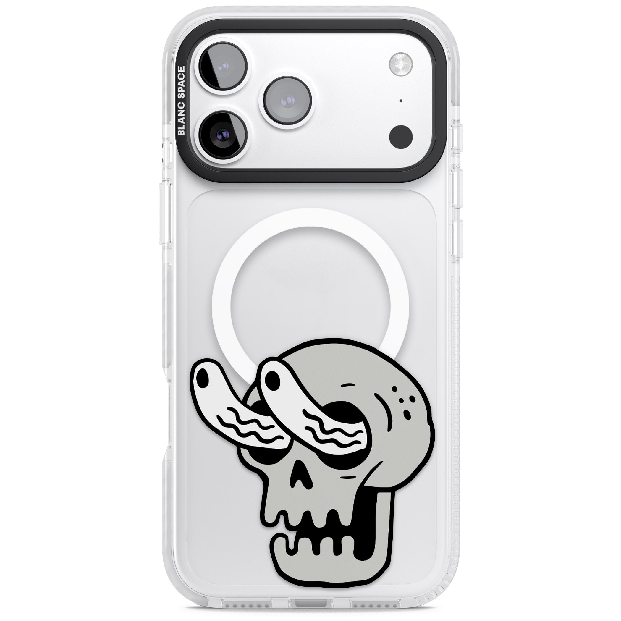 Skull Eyes iPhone 17 Pro Max Impact Pro Clear Phone Case