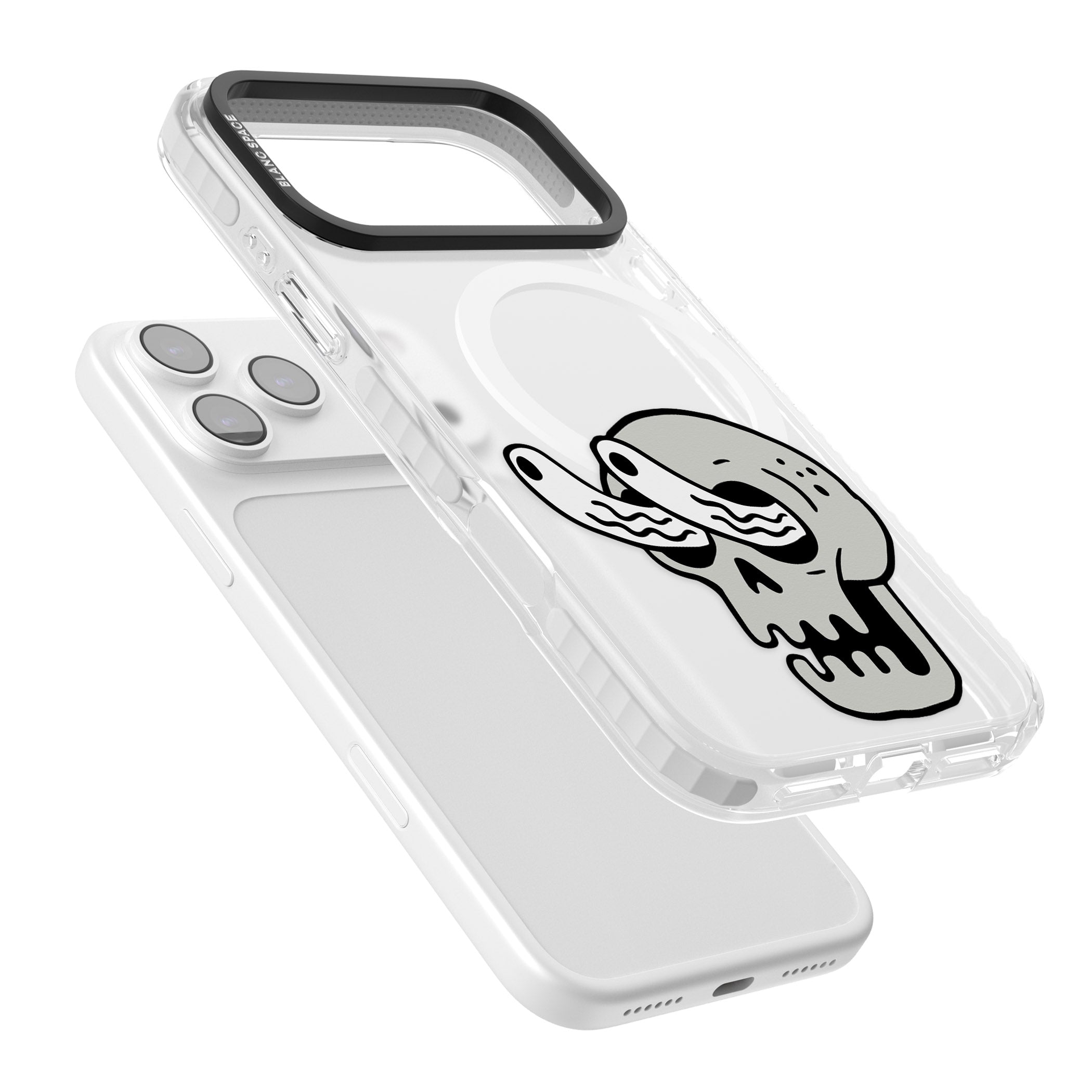 Skull Eyes iPhone 17 Pro Impact Pro Clear Phone Case Colours