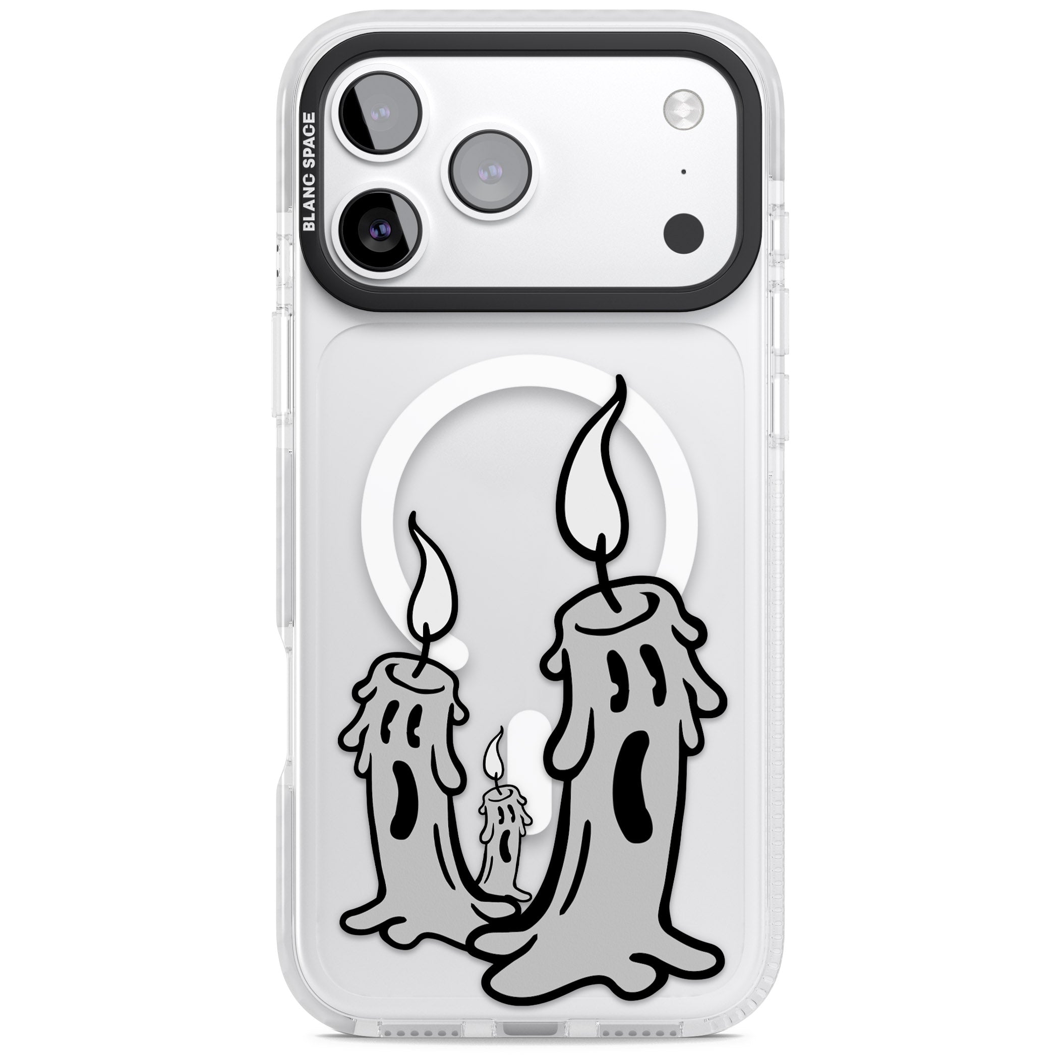 Candle Lit iPhone 17 Pro Max Impact Pro Clear Phone Case