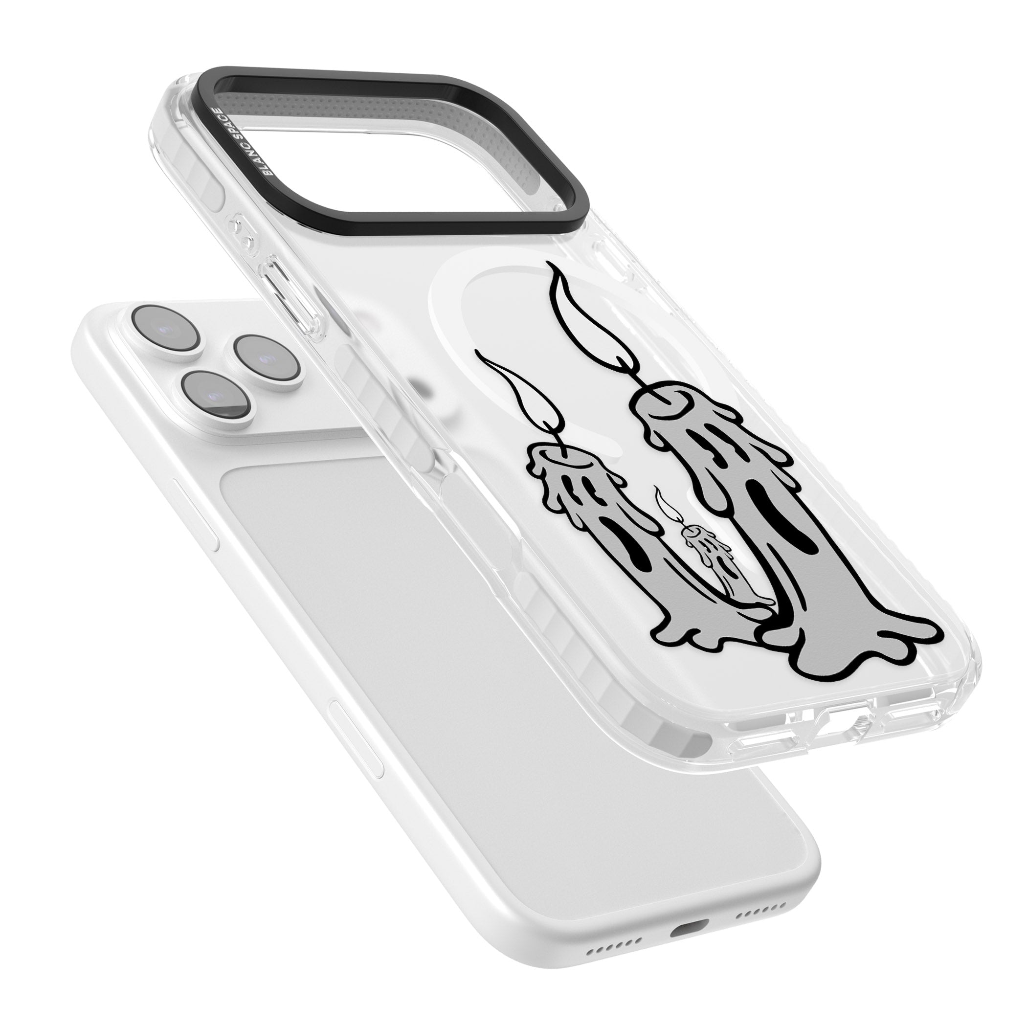 Candle Lit iPhone 17 Pro Max Impact Pro Clear Phone Case Colours