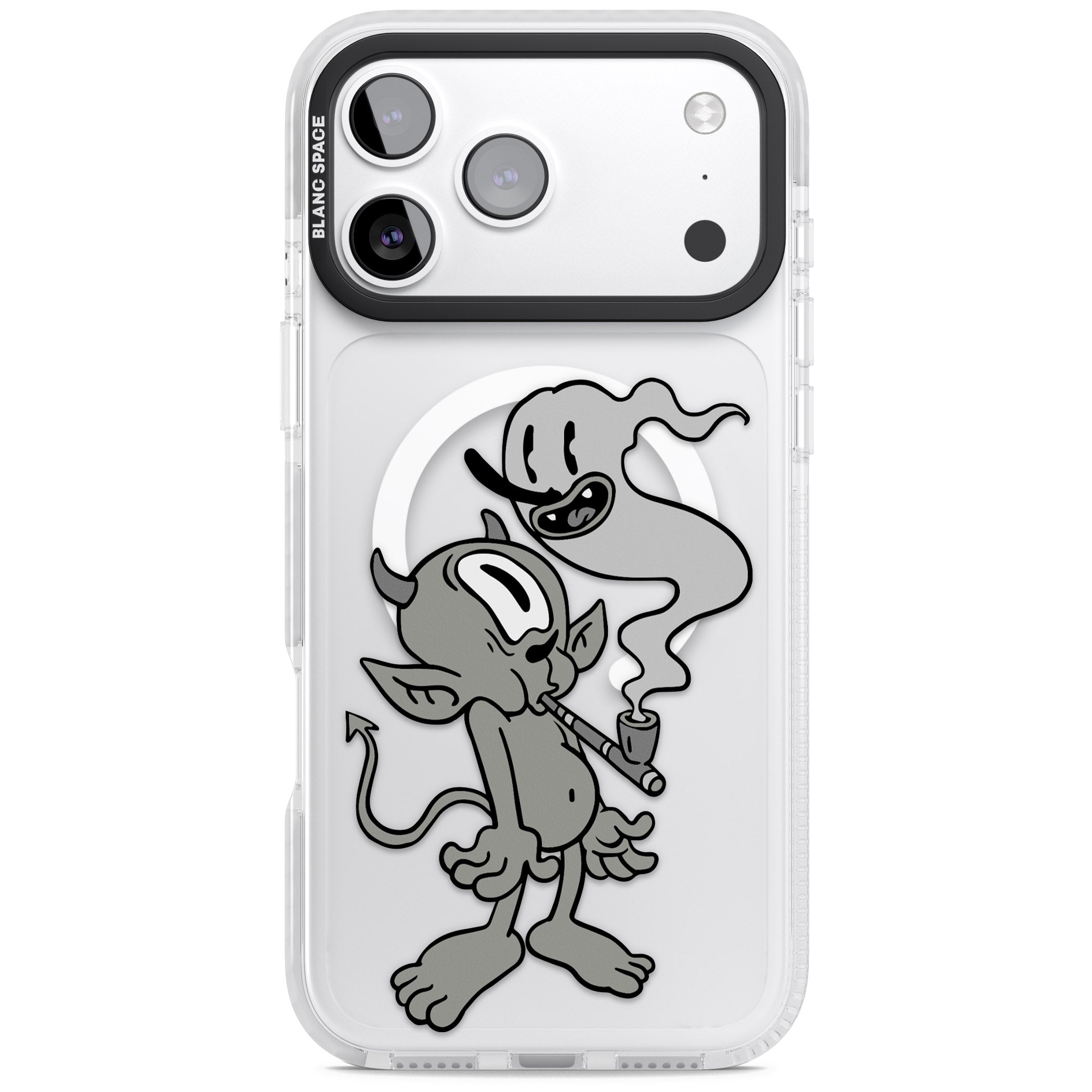 Pipe Goblin iPhone 17 Pro Impact Pro Clear Phone Case