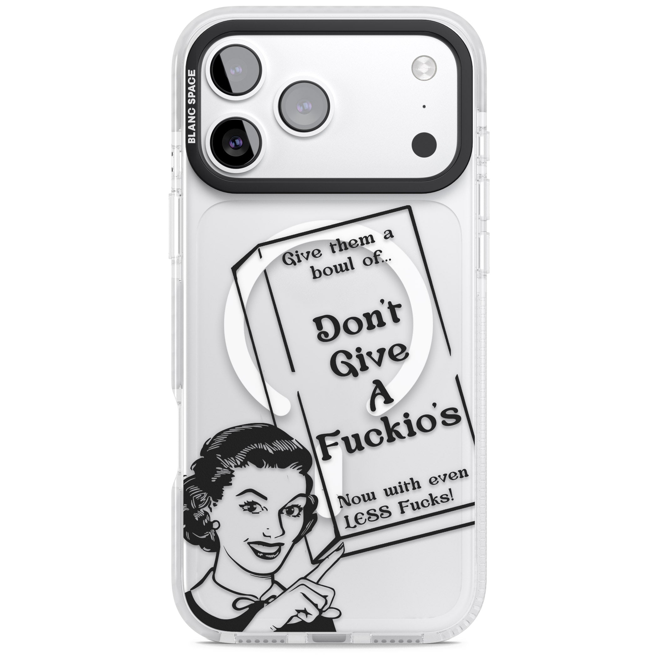 Dont Give A F Ckios Cereal iPhone 17 Pro Max Impact Pro Clear Phone Case