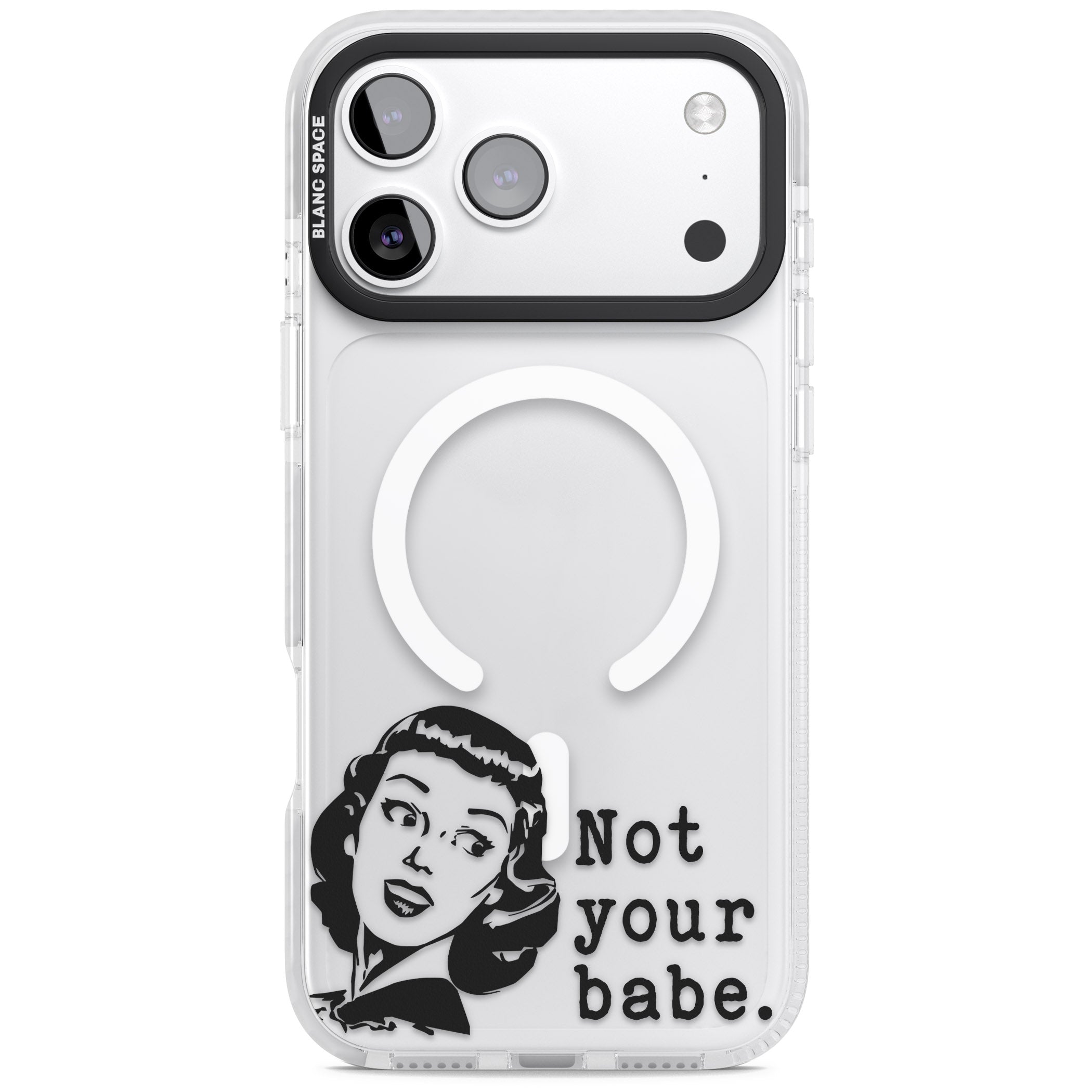 Not Your Babe iPhone 17 Pro Max Impact Pro Clear Phone Case