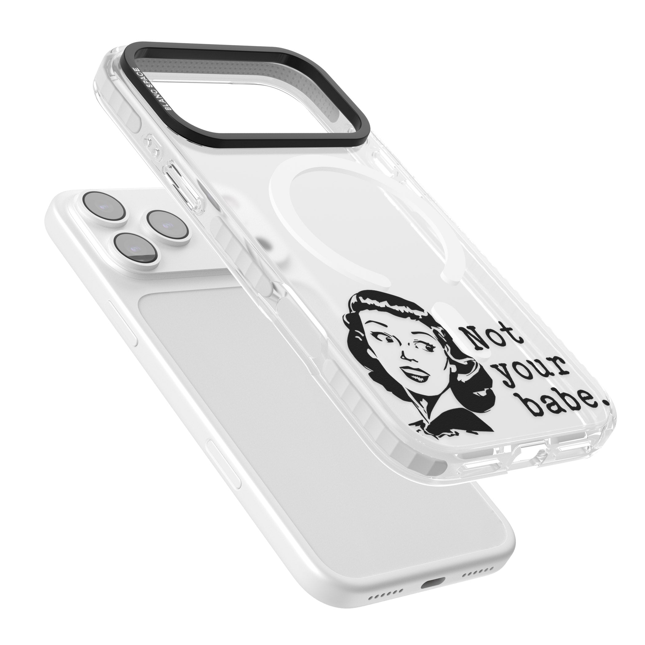 Not Your Babe iPhone 17 Pro Max Impact Pro Clear Phone Case Colours