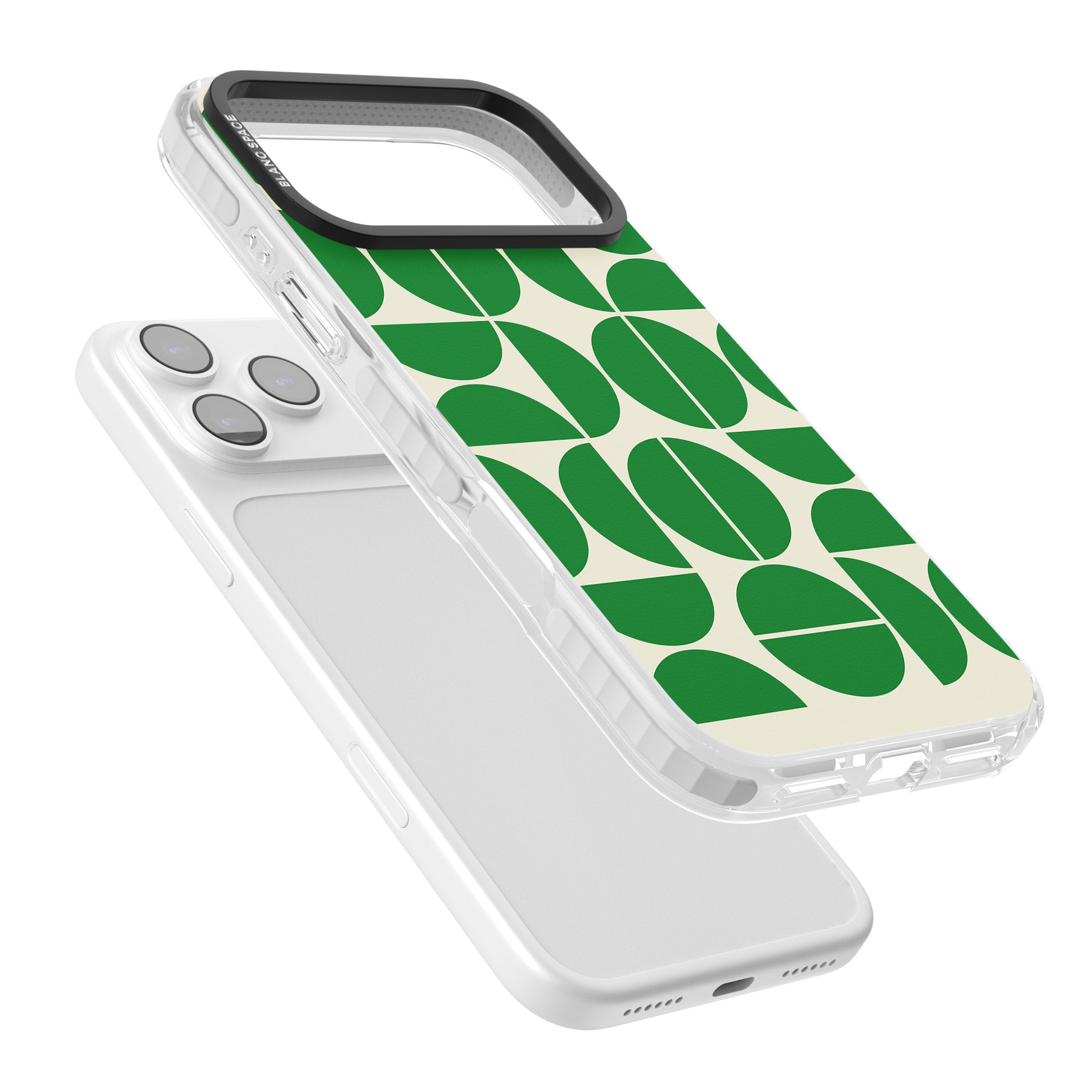 Retro Green Circles iPhone 17 Pro Max Impact Pro Clear Phone Case Colours