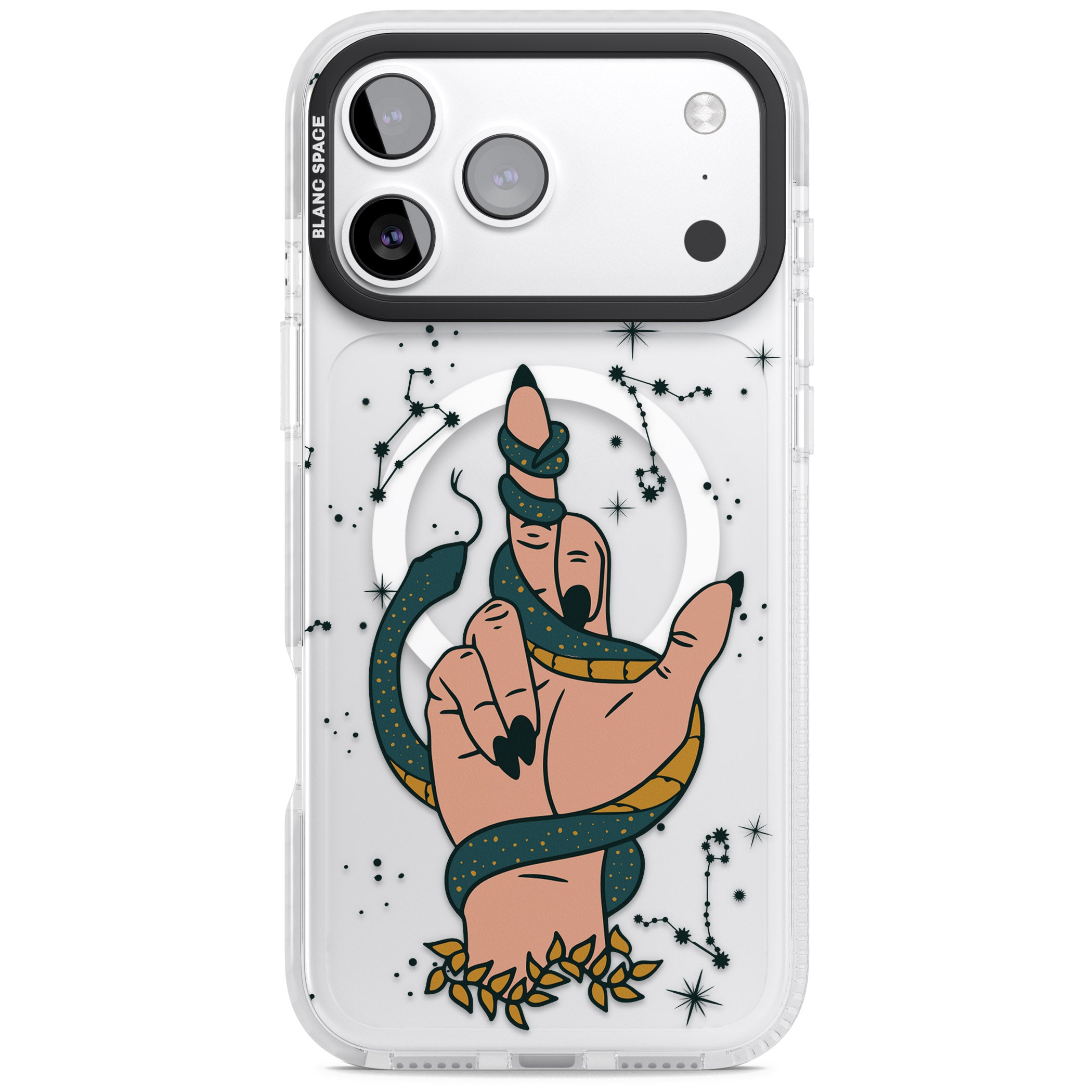 Snakes, Stars And Cynicism iPhone 17 Pro Impact Pro Clear Phone Case