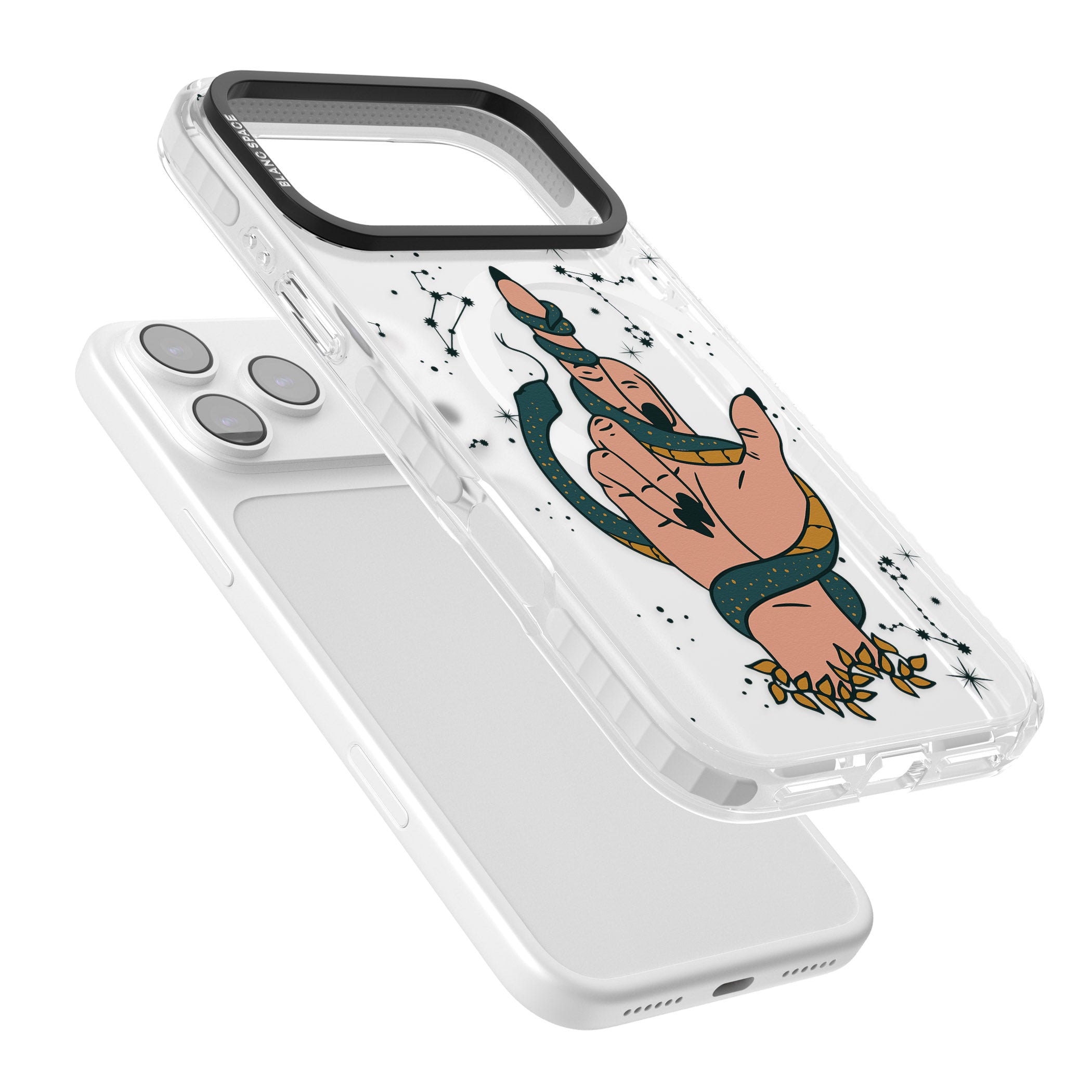 Snakes, Stars And Cynicism iPhone 17 Pro Max Impact Pro Clear Phone Case Colours