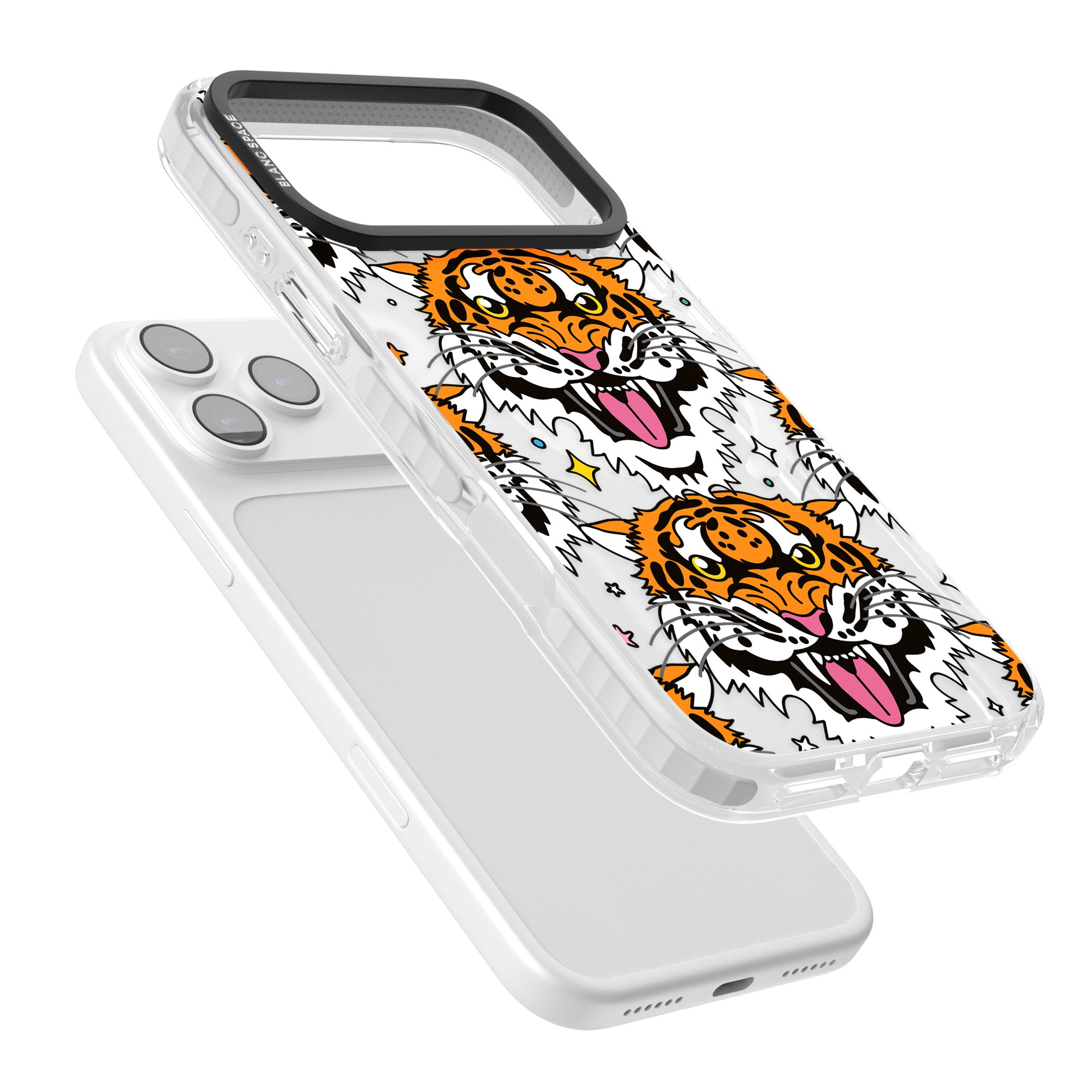 Fierce Jungle Tigers iPhone 17 Pro Impact Pro Clear Phone Case Colours